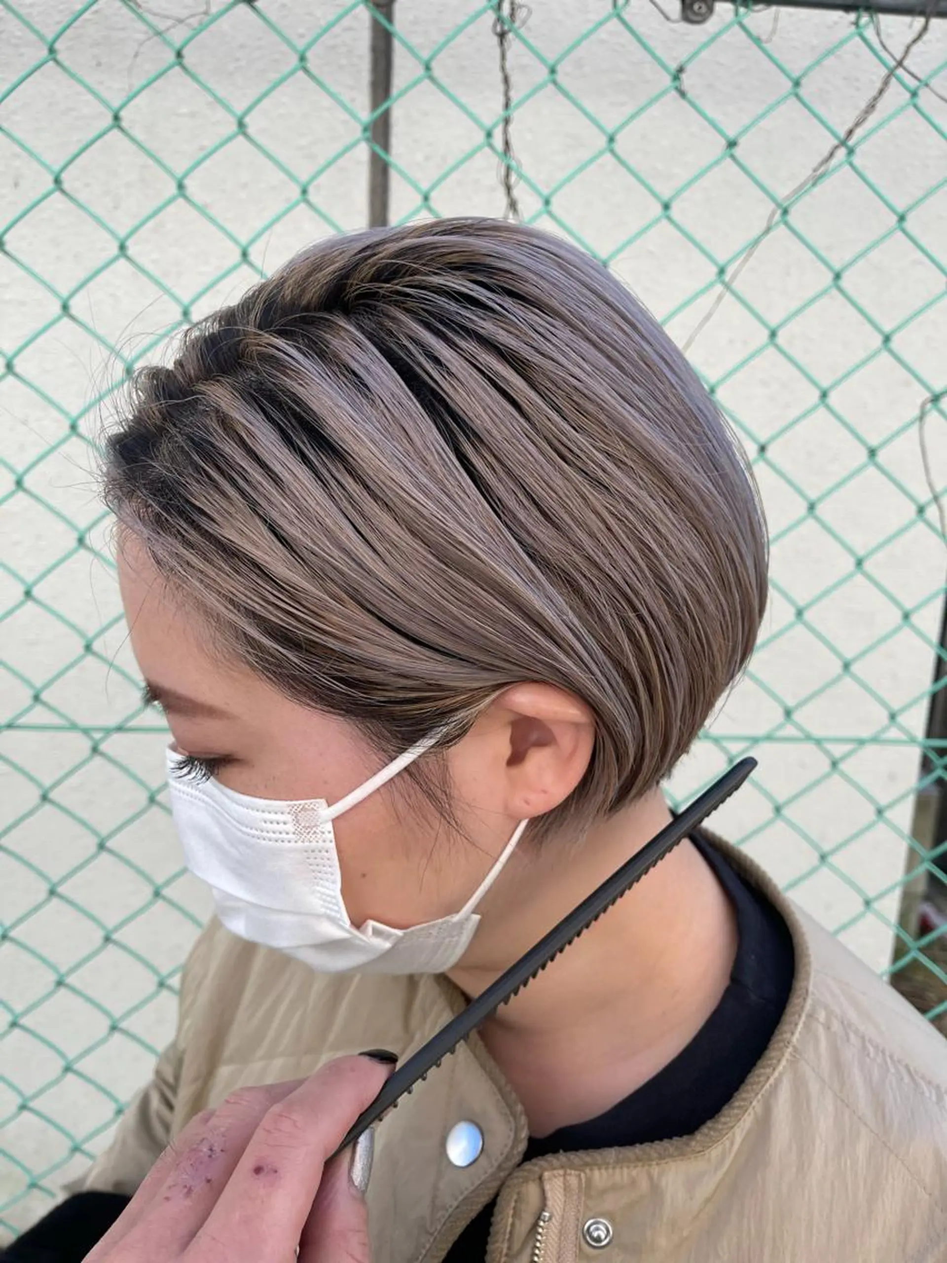 ショート 圧倒的美髪ストレート ツダケイタロウのヘアスタイル