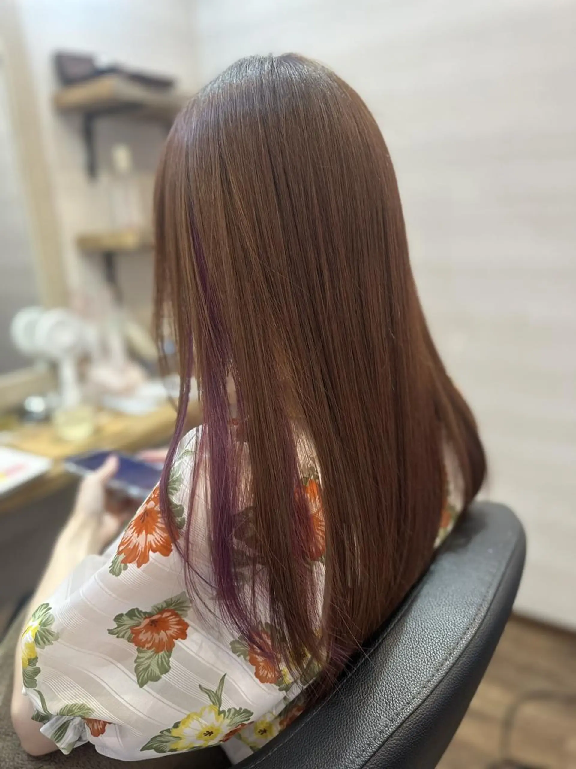 カラー ロング 個室型美容室san 都賀店のヘアスタイル