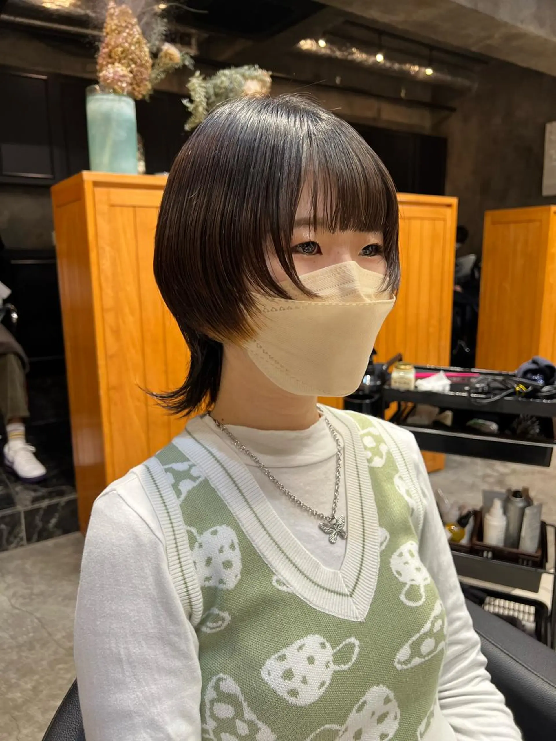 ミディアム カラー haco＋所属・圧倒的デザイン力 店長🎨RENAのヘアスタイル