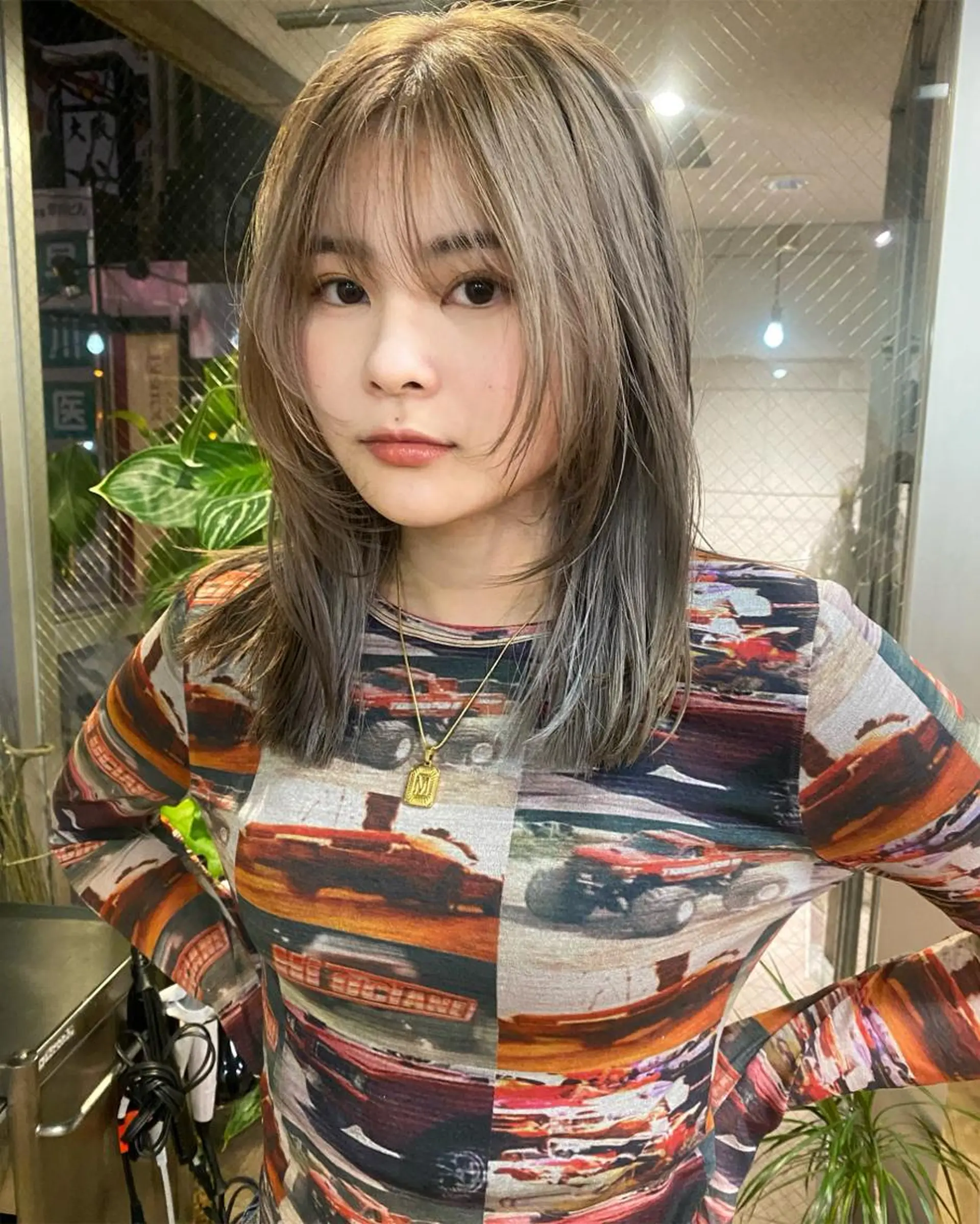 セミロング カラー ヘアアレンジ GIVET (ジヴェ)所属・撮影モデル募集 🦋soemikaのヘアスタイル