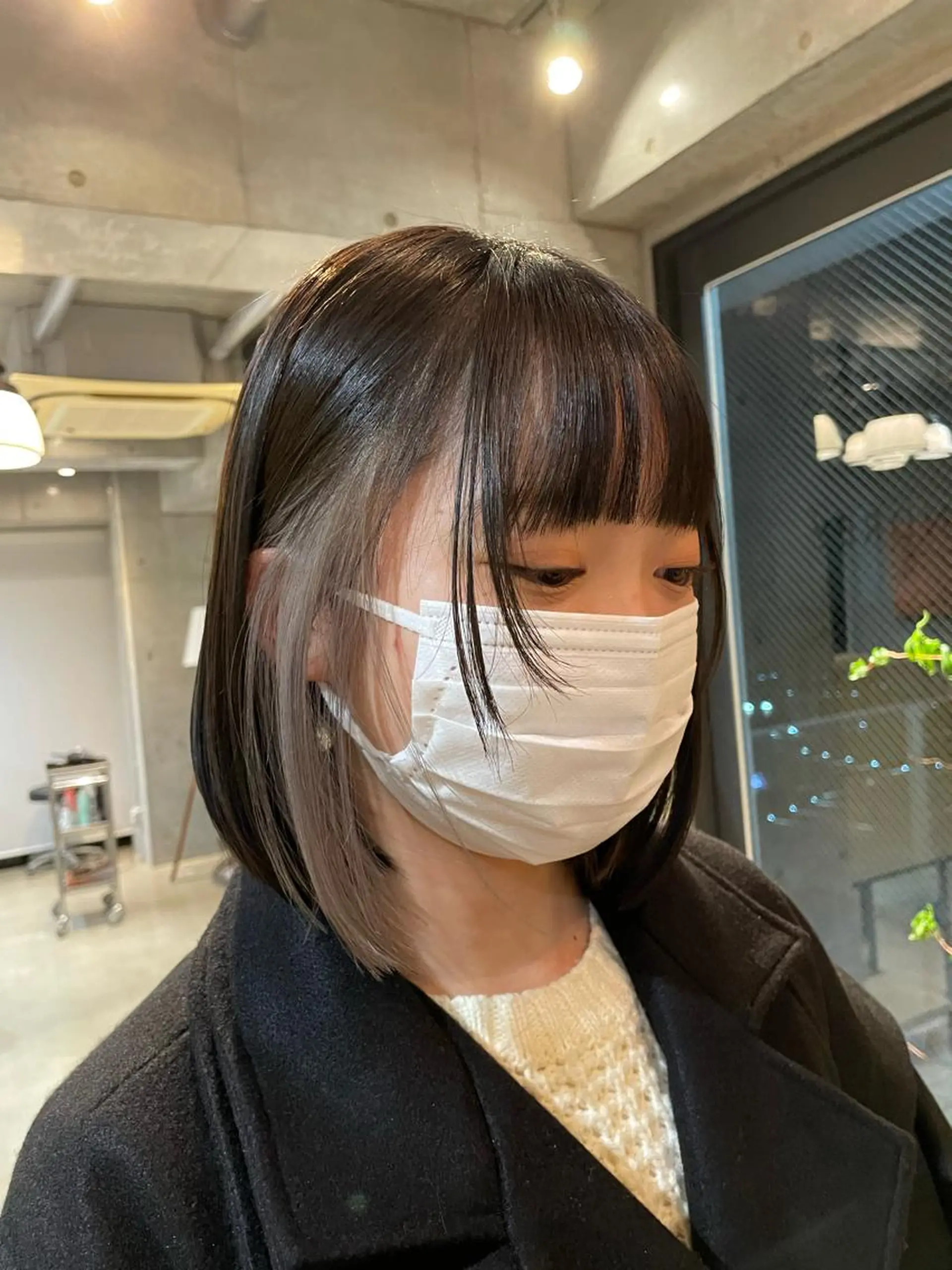 ミディアム カラー 顔周りカット GO TODAY  シェアサロン札幌店所属・kana .のヘアスタイル