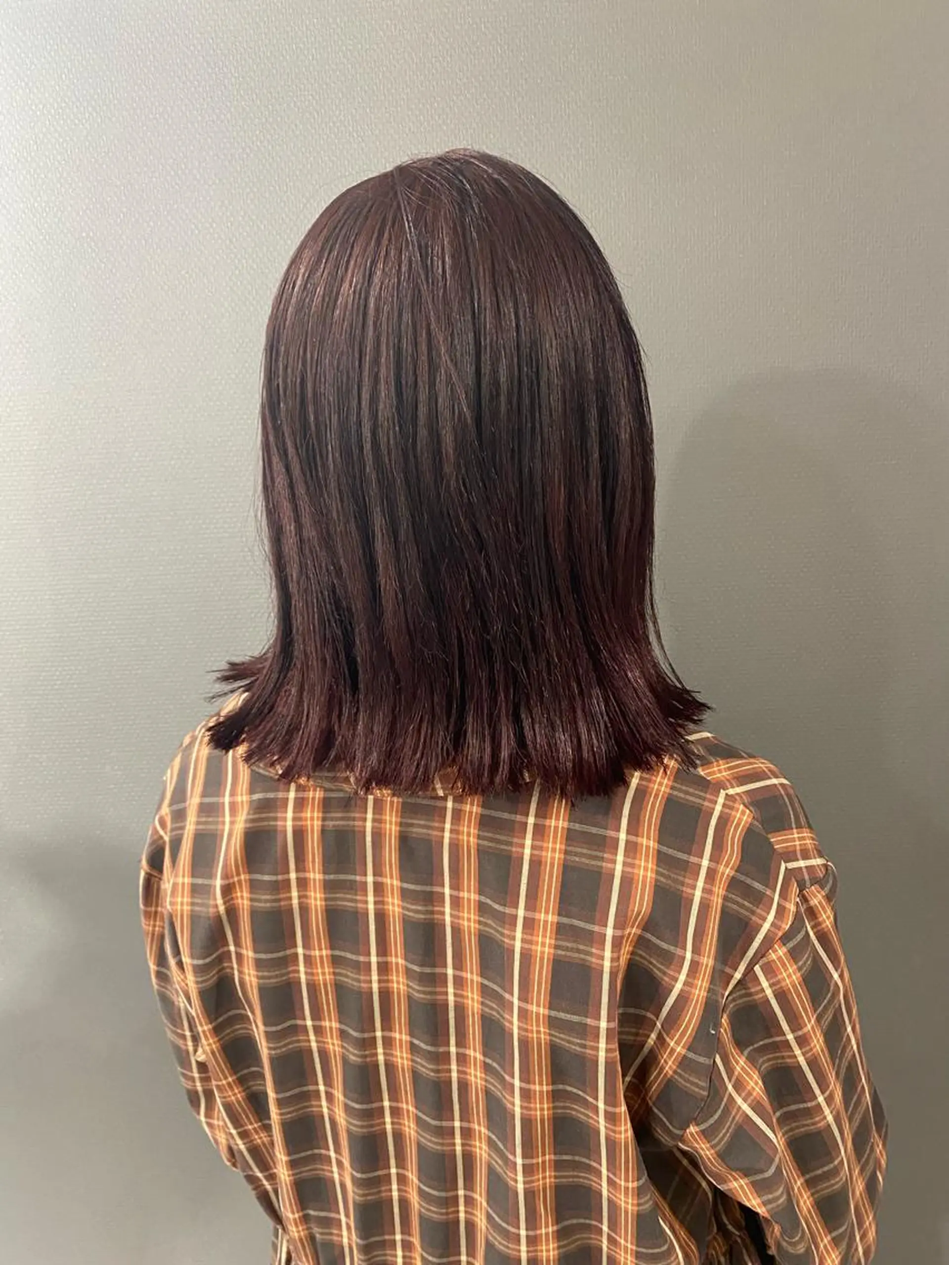 ミディアム カラー ピンクカラー ボブ 外ハネヘア HINANO🌷 髪質改善サロンの眉毛・アイブロウイメージ