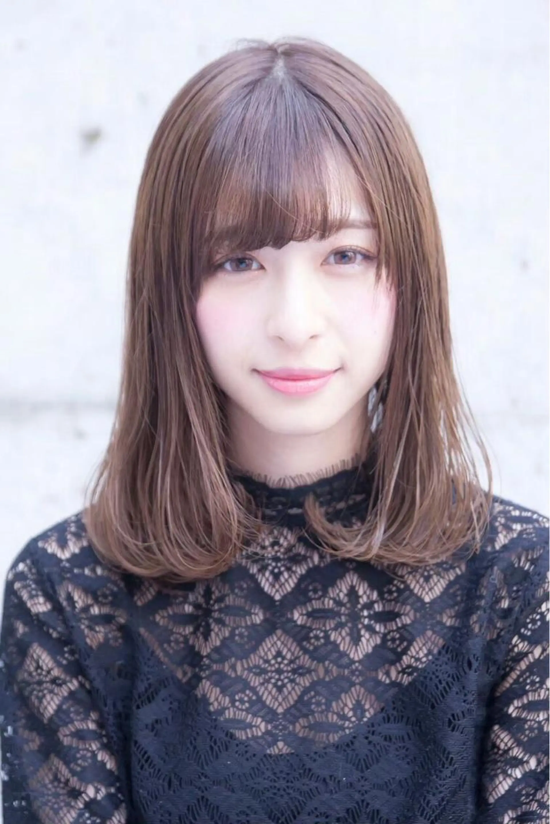 ミディアム カット 縮毛矯正 トリートメント ☕️ベージュカラー 内藤光哉☕️のヘアスタイル