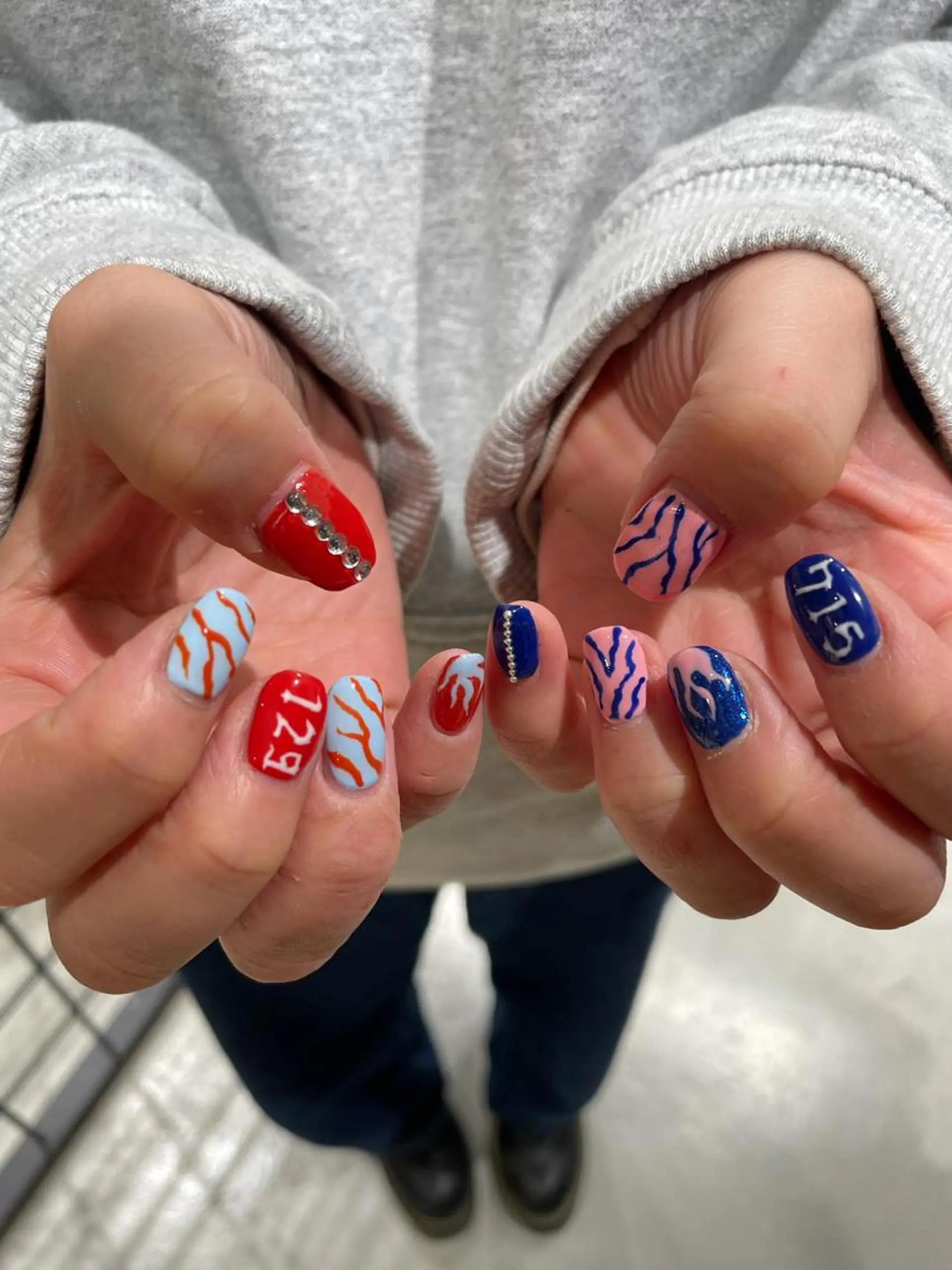 カラー ネイル マツエク・マツパ アートネイル ジェルネイル パラジェル 韓国マツエク/まつパ 🎀misaki🎀のマツエク・マツパデザイン