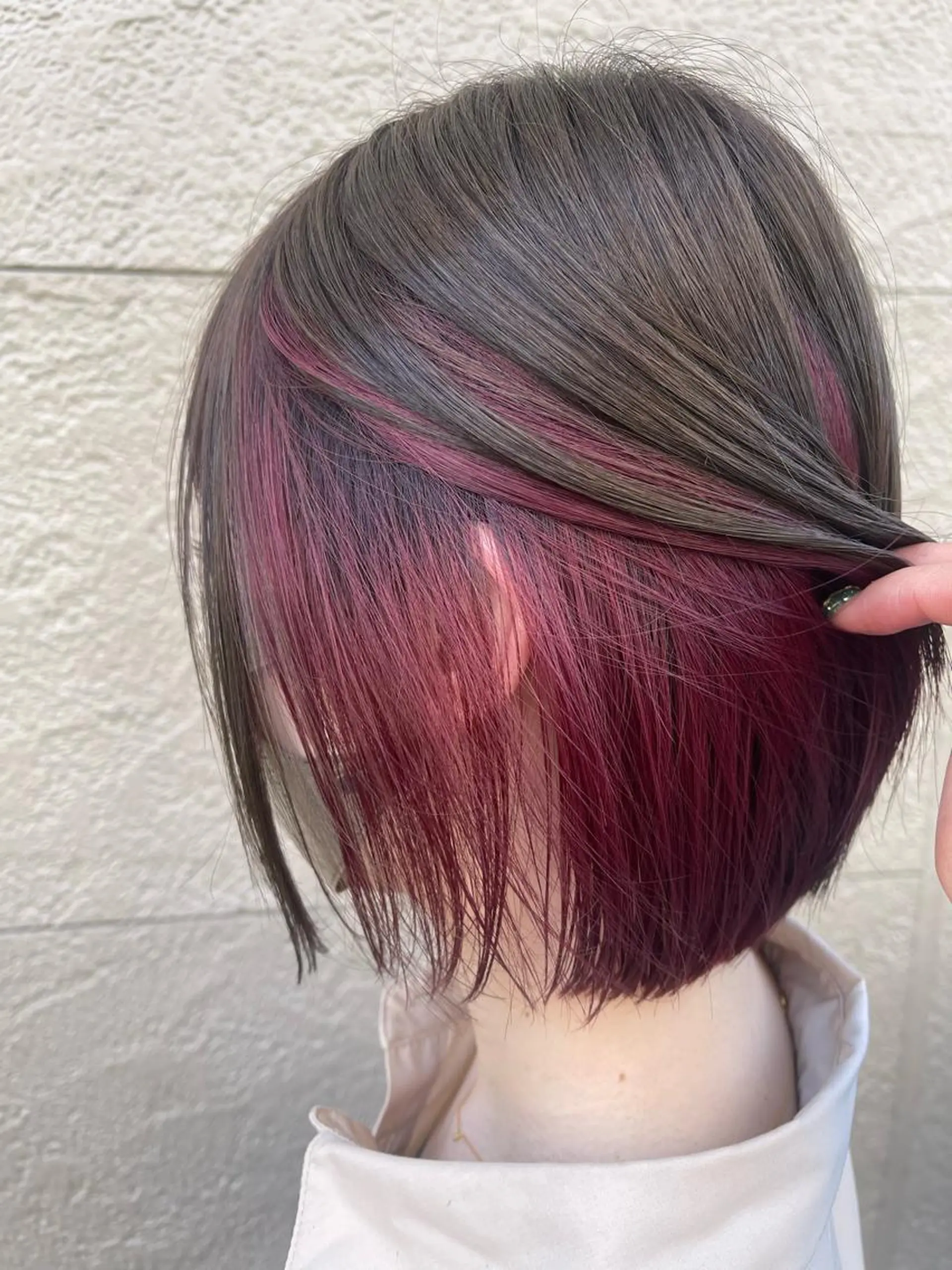 ショート カラー カット ヘアカラー トリートメント ボブ/インナーカラー ショート/佐野祥子のヘアスタイル