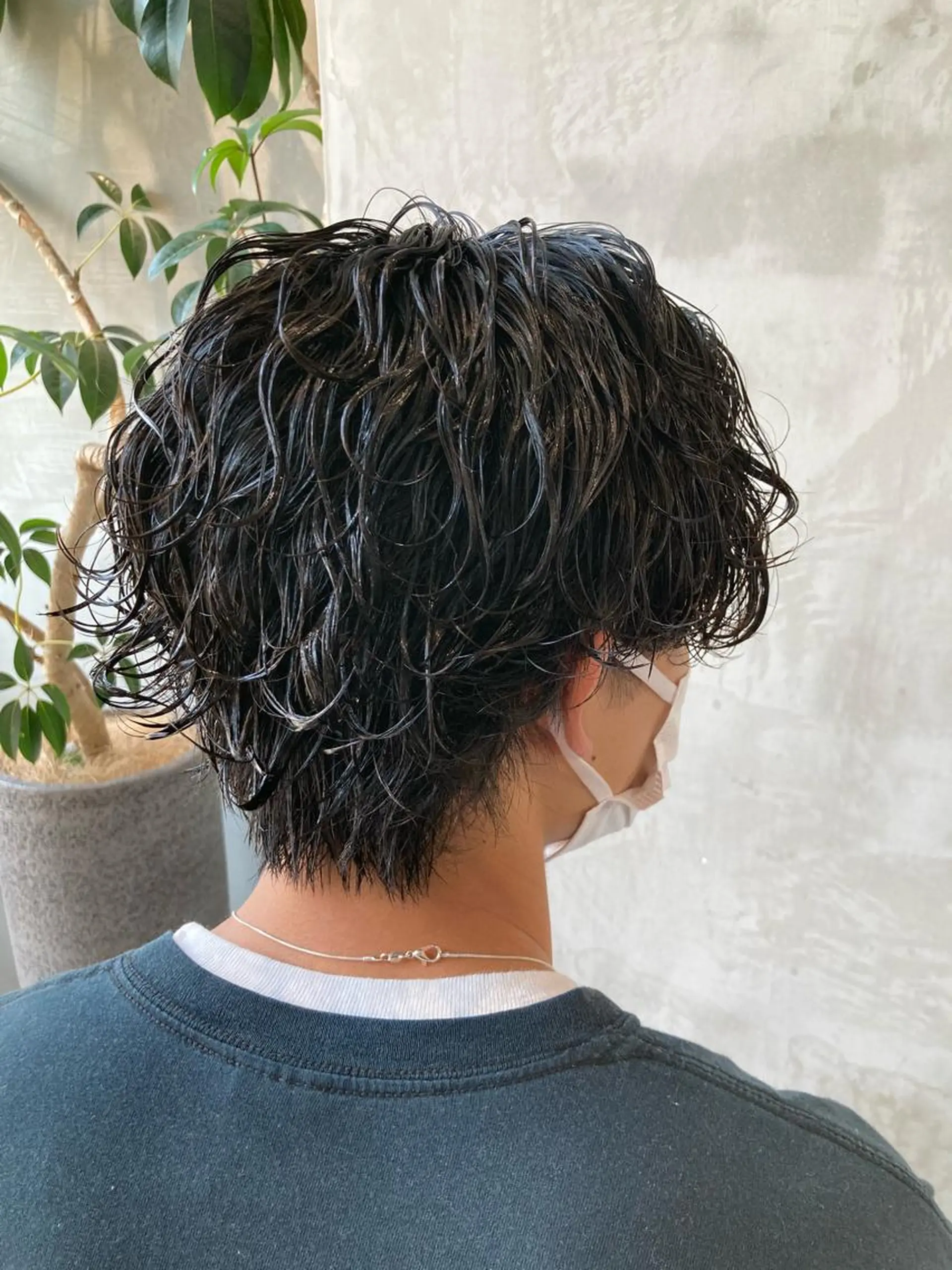 ショート パーマ メンズ メンズパーマ 波巻きスパイラルパー マ/シャドウパーマ駿のヘアスタイル