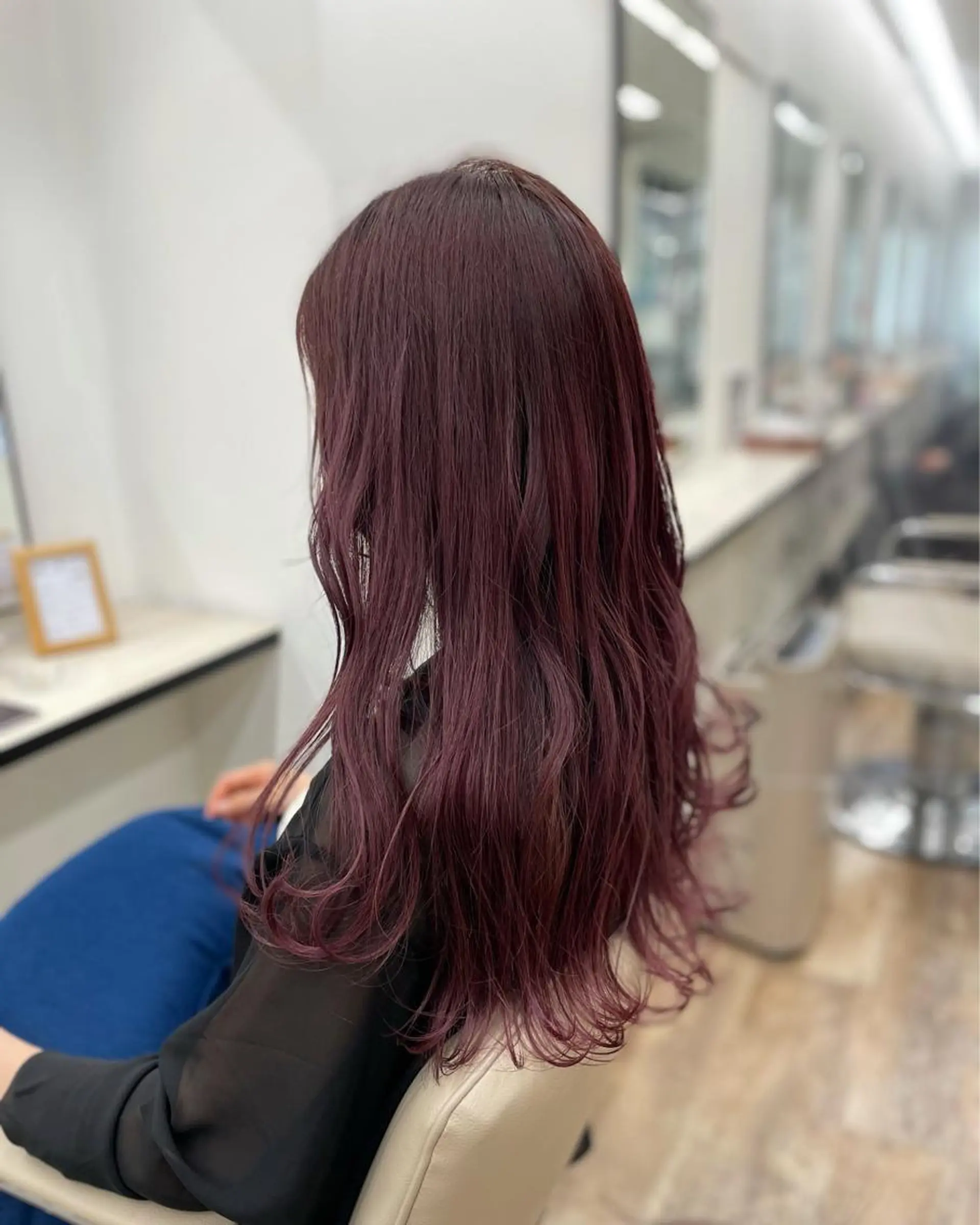 セミロング カラー レッドカラー カット ヘアカラー トリートメント ヘッドスパ 栄/久屋大通り/韓国 /透明感/横山🩵のヘアスタイル