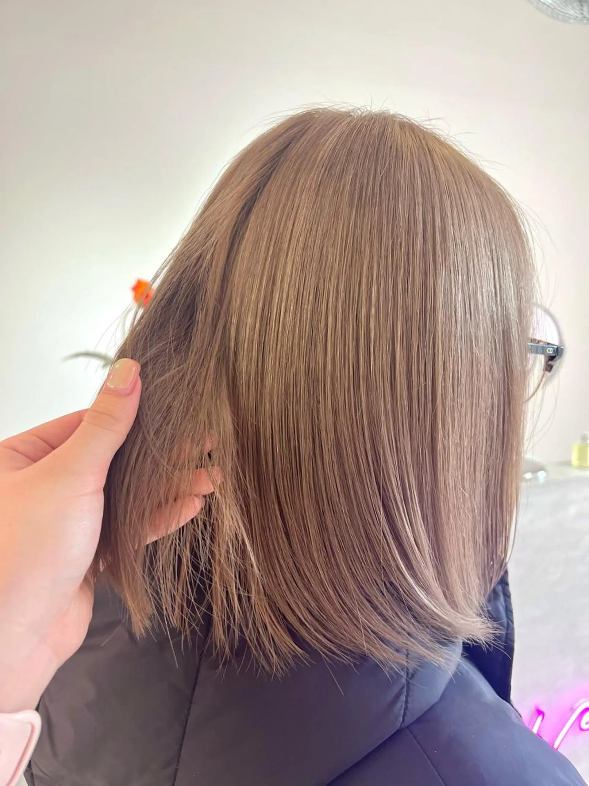 ミディアム ハイトーン♡ブリーチ ♡エクステ♡nanaのヘアスタイル