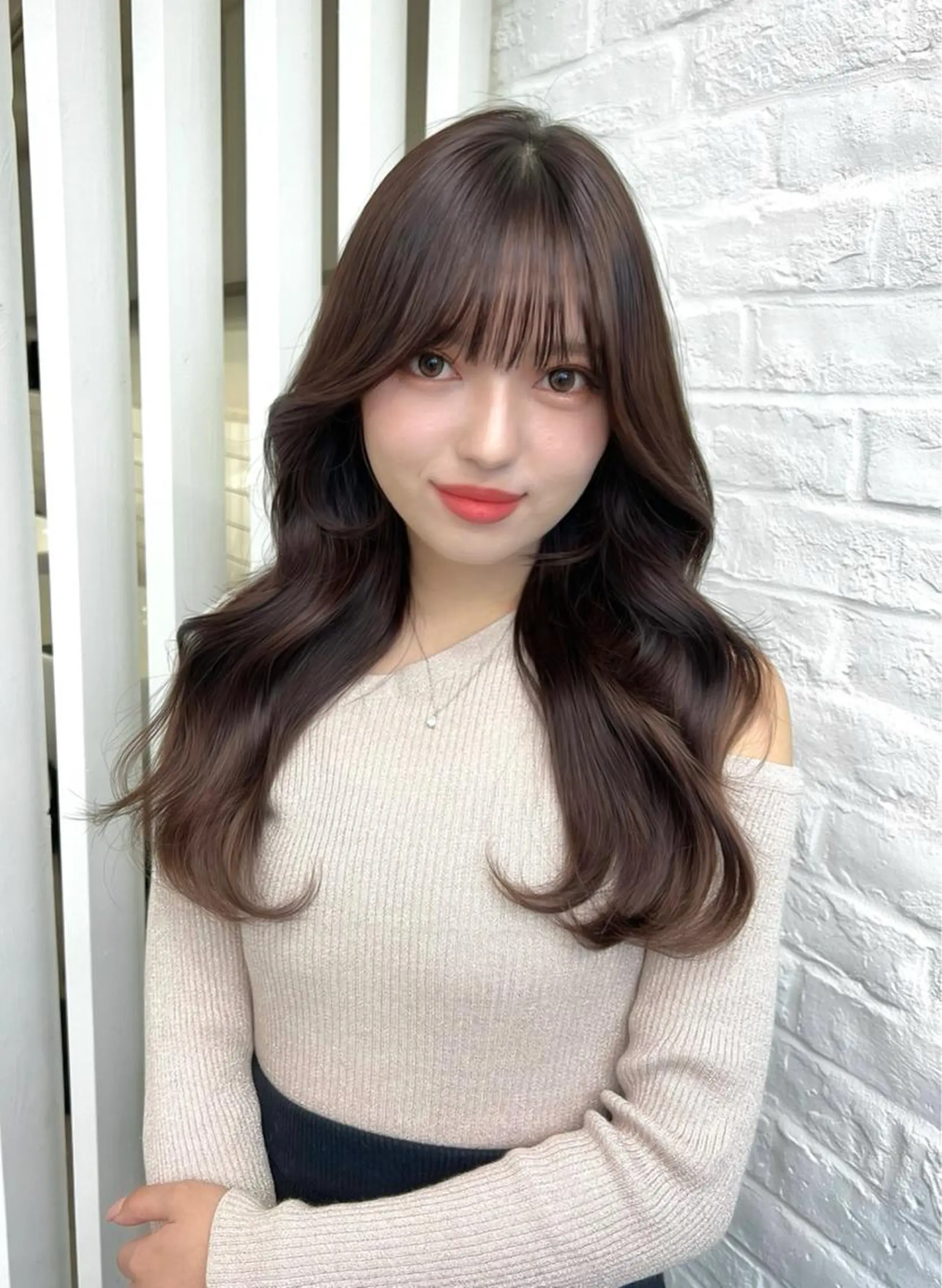 ロング 韓国ヘア♡ 顔まわりカットayaのヘアスタイル