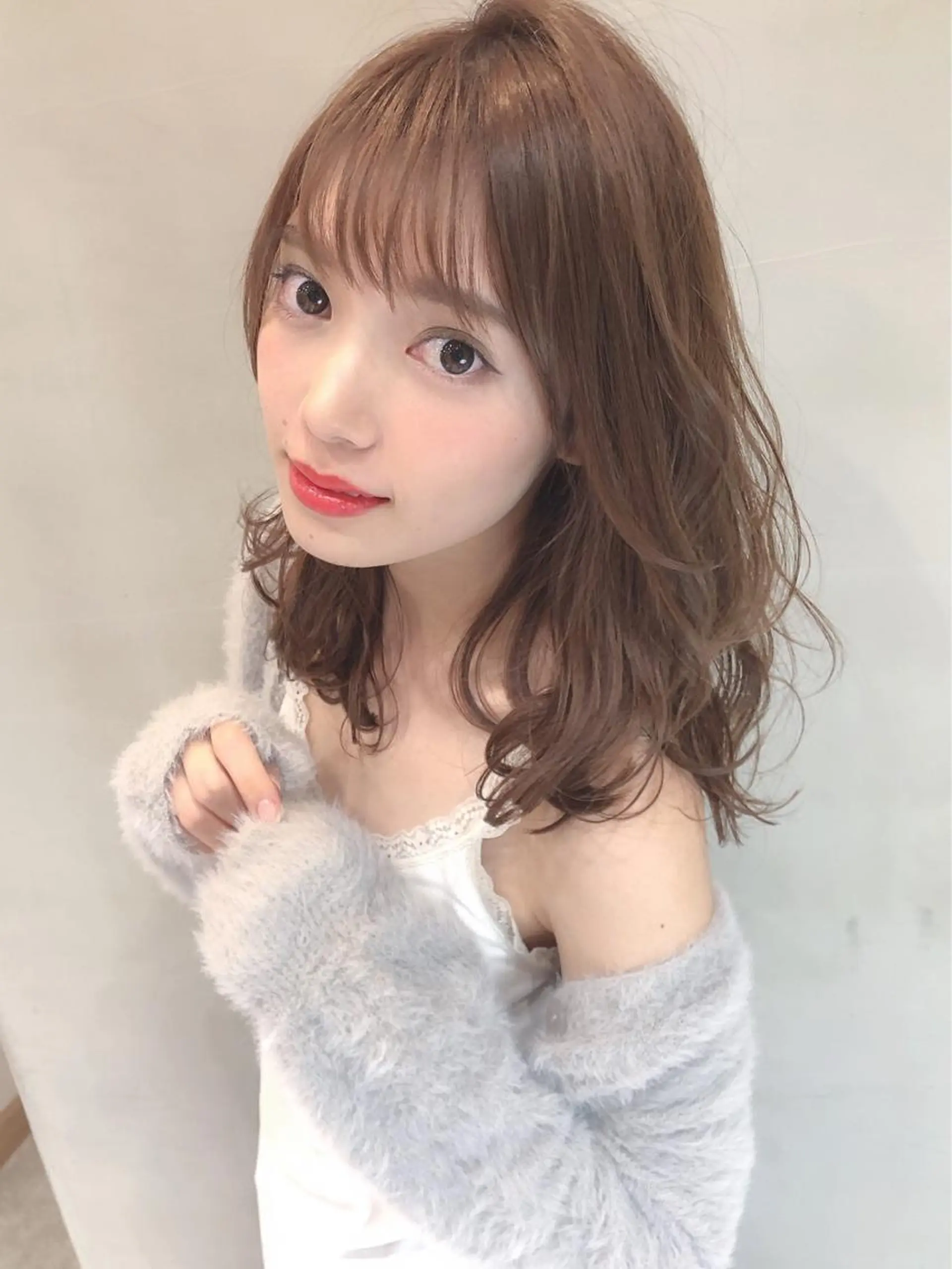 ミディアム カット ヘアカラー トリートメント 具志 正太のヘアスタイル