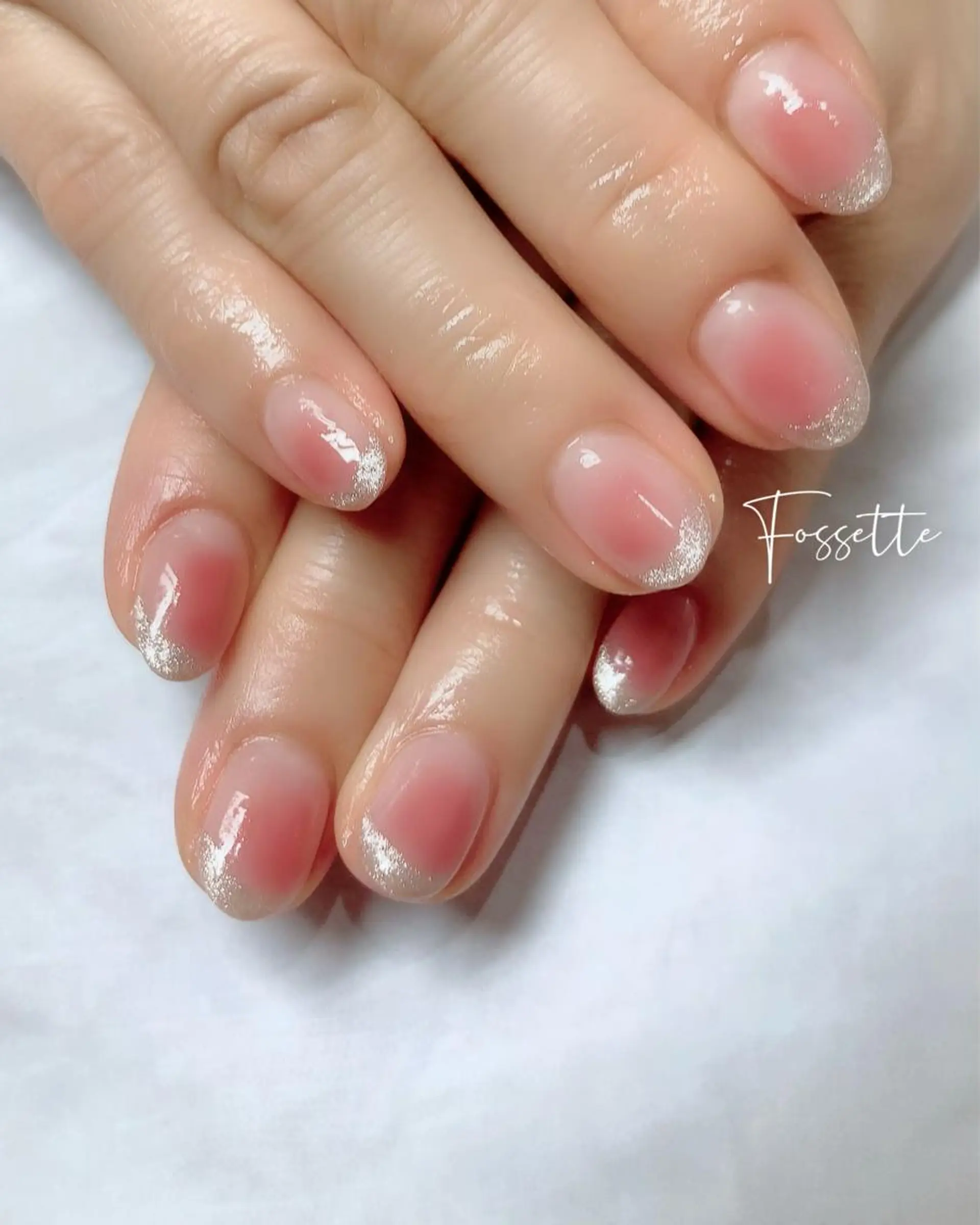 ネイル チークネイル クリアネイル フレンチネイル マグネットネイル nailsalon Fossetteのネイルデザイン