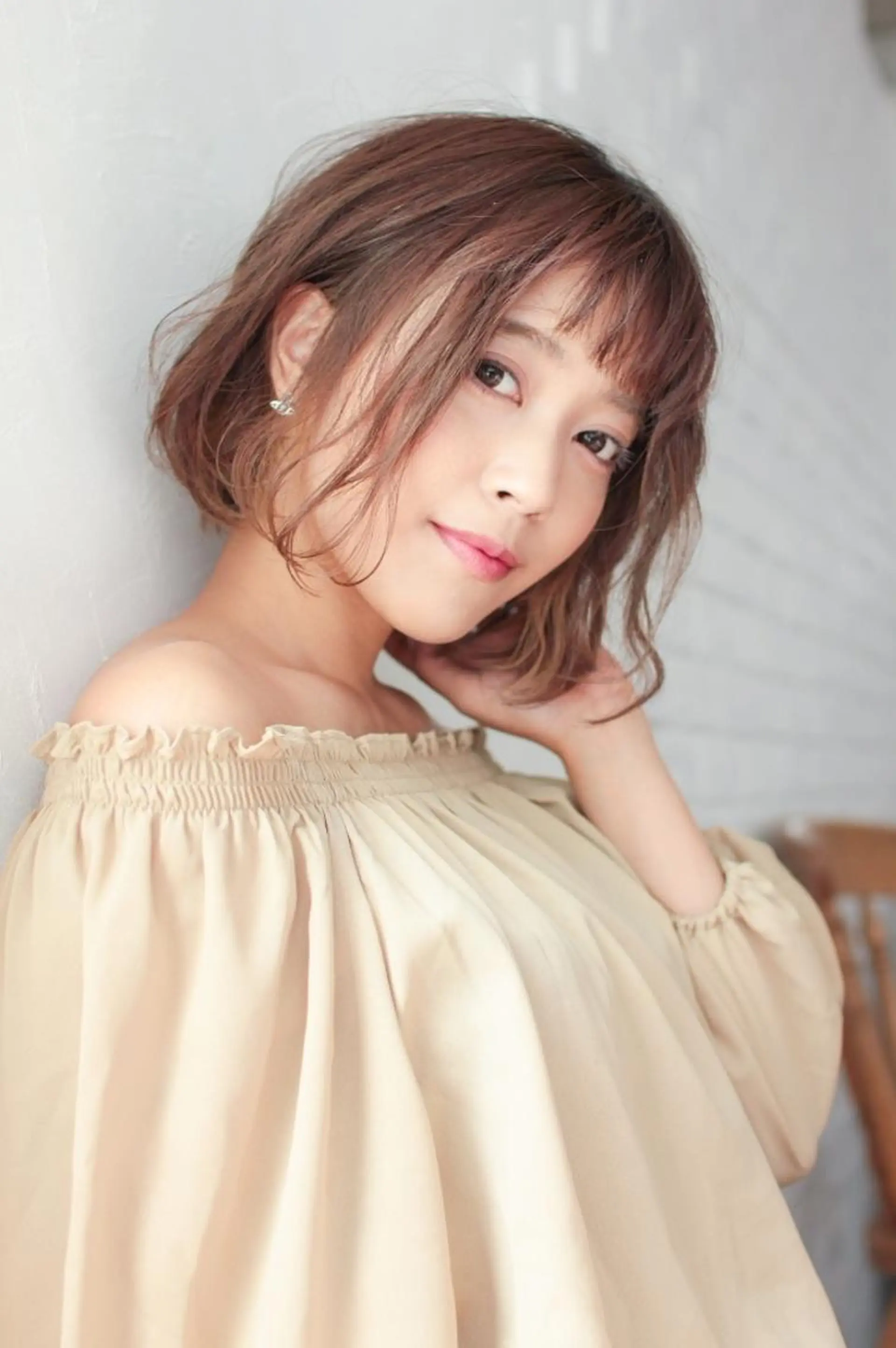 ミディアム Ash 店長　山下達也のヘアスタイル