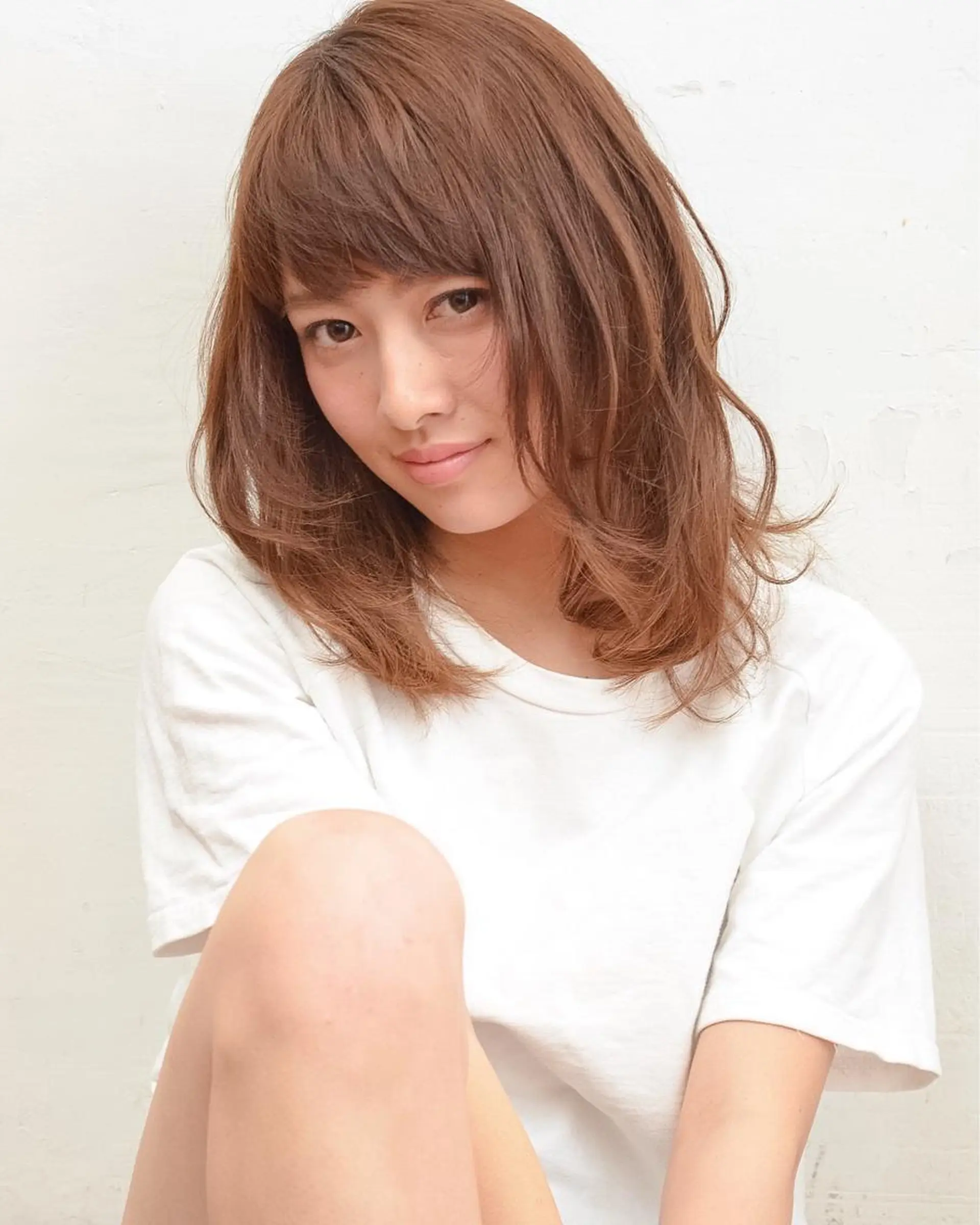 ミディアム カット ヘアカラー トリートメント ACT十条店所属・溝口 恭章のヘアスタイル