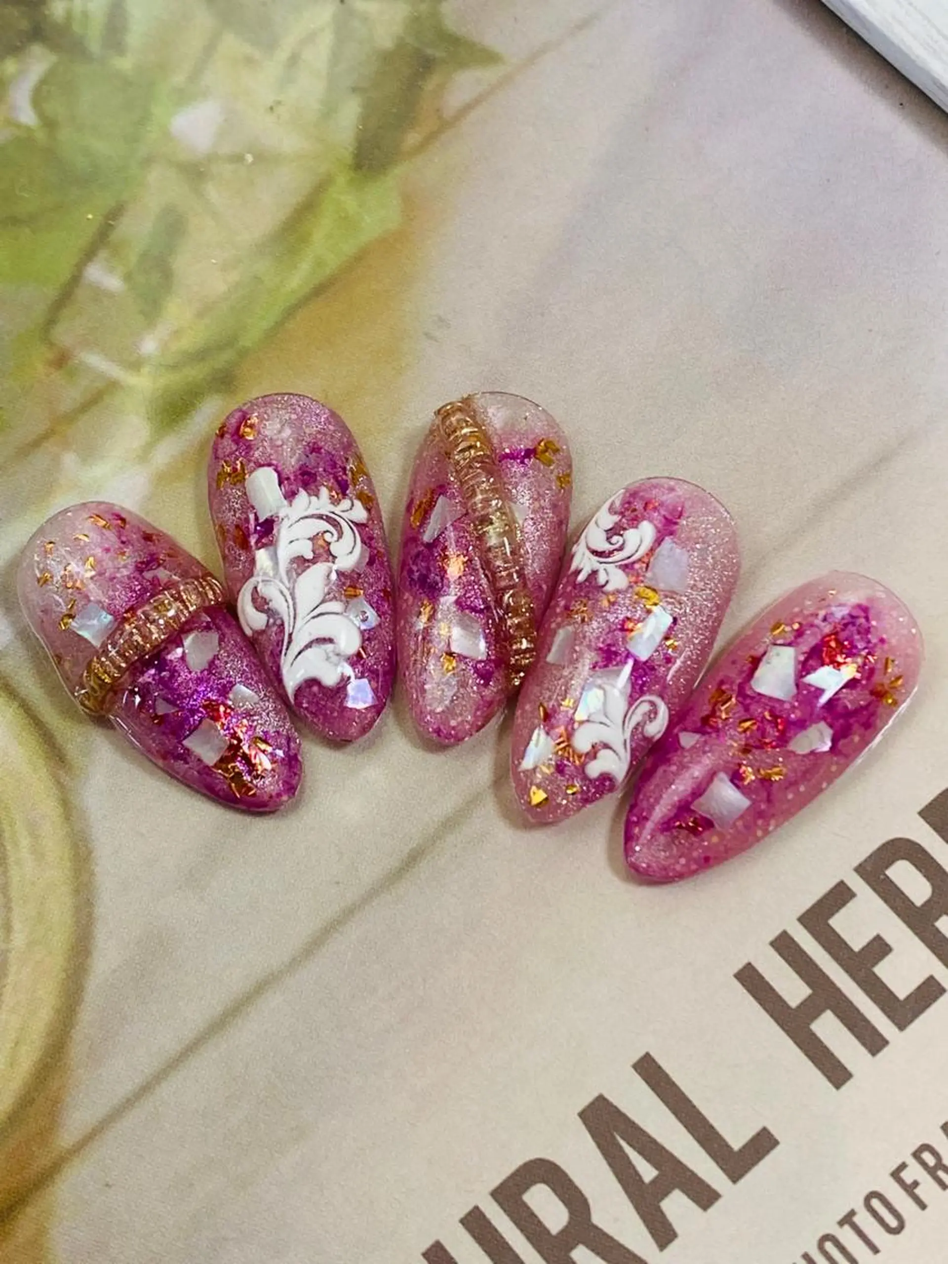 ネイル 春ネイル 夏ネイル UVネイル 自宅ネイルサロン ♦️nuance♦️のネイルデザイン