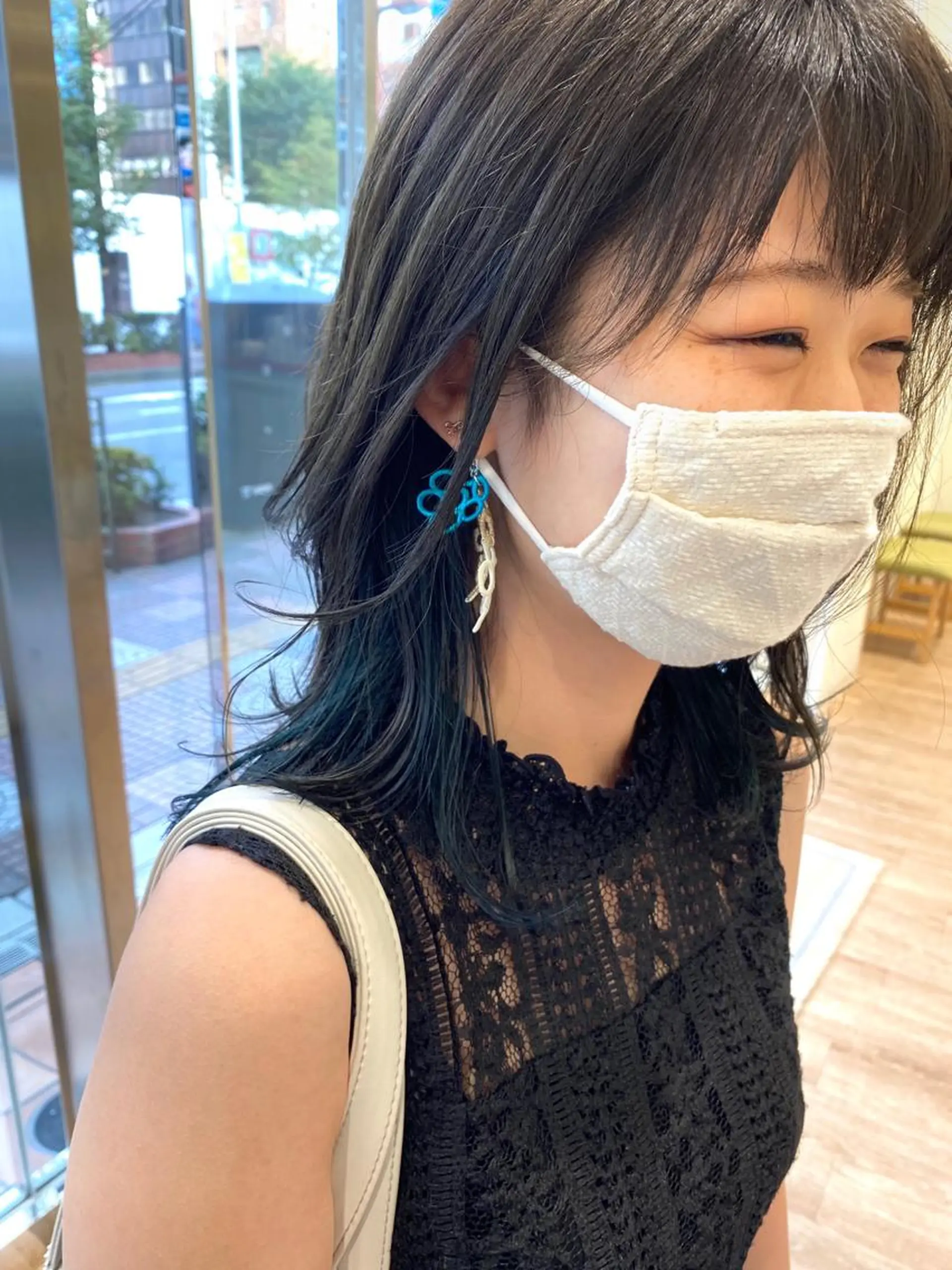 ミディアム カラー ayaka #パーマ#アレンジのヘアスタイル