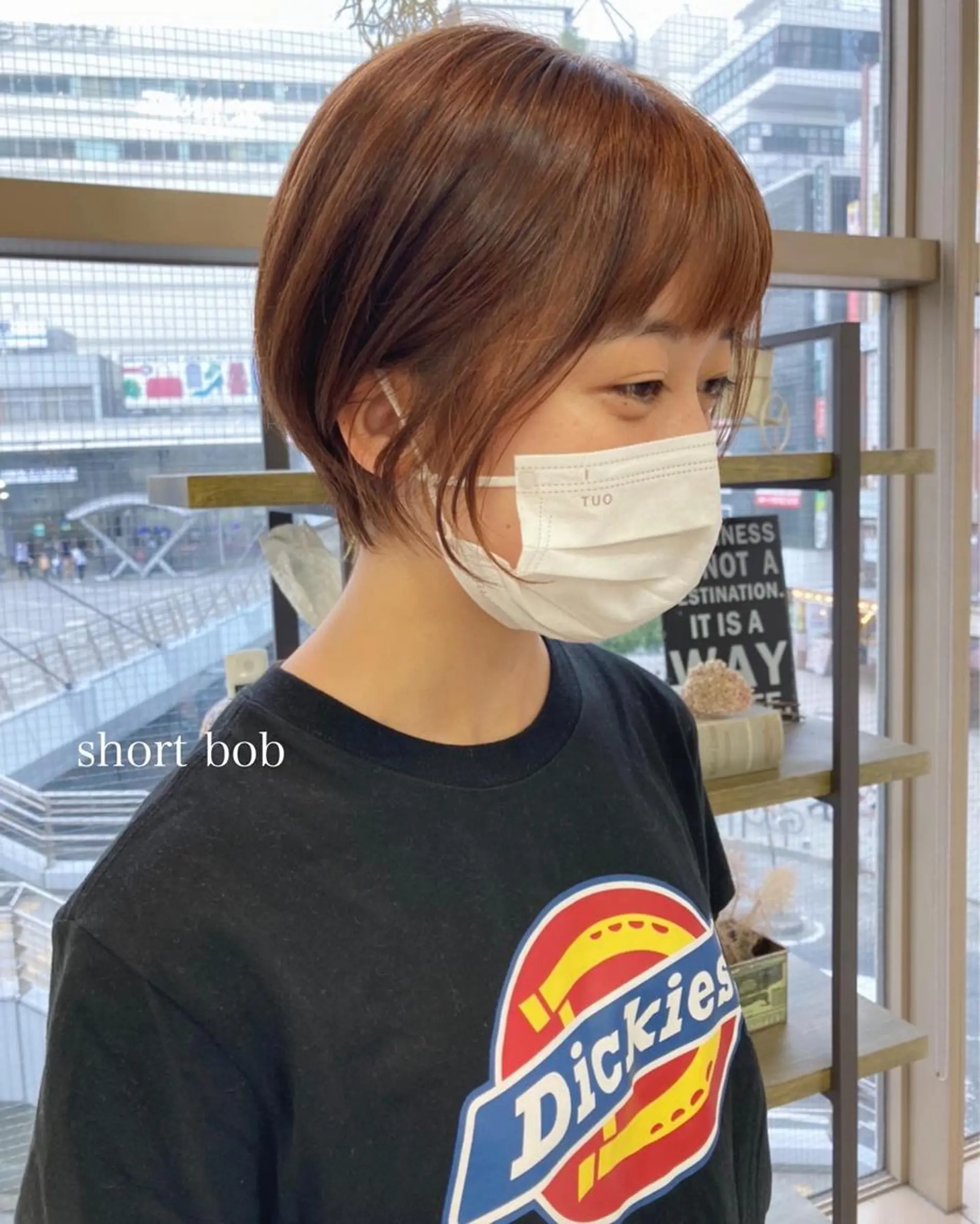 ショート 切りっぱなしボブ ショートボブ ハンサムショート ボブ ショートヘア カット トリートメント 初めてのショート お任せください✂️のヘアスタイル