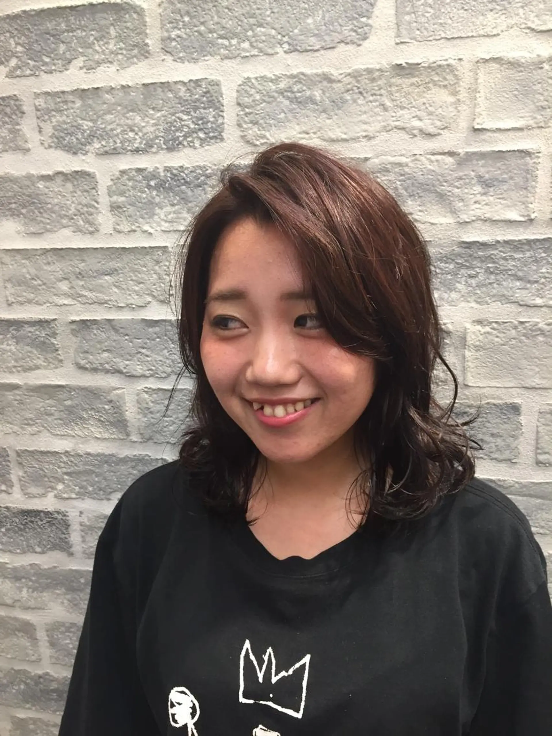 ミディアム 五十嵐ゆり 美髪カラー　武蔵小杉のヘアスタイル