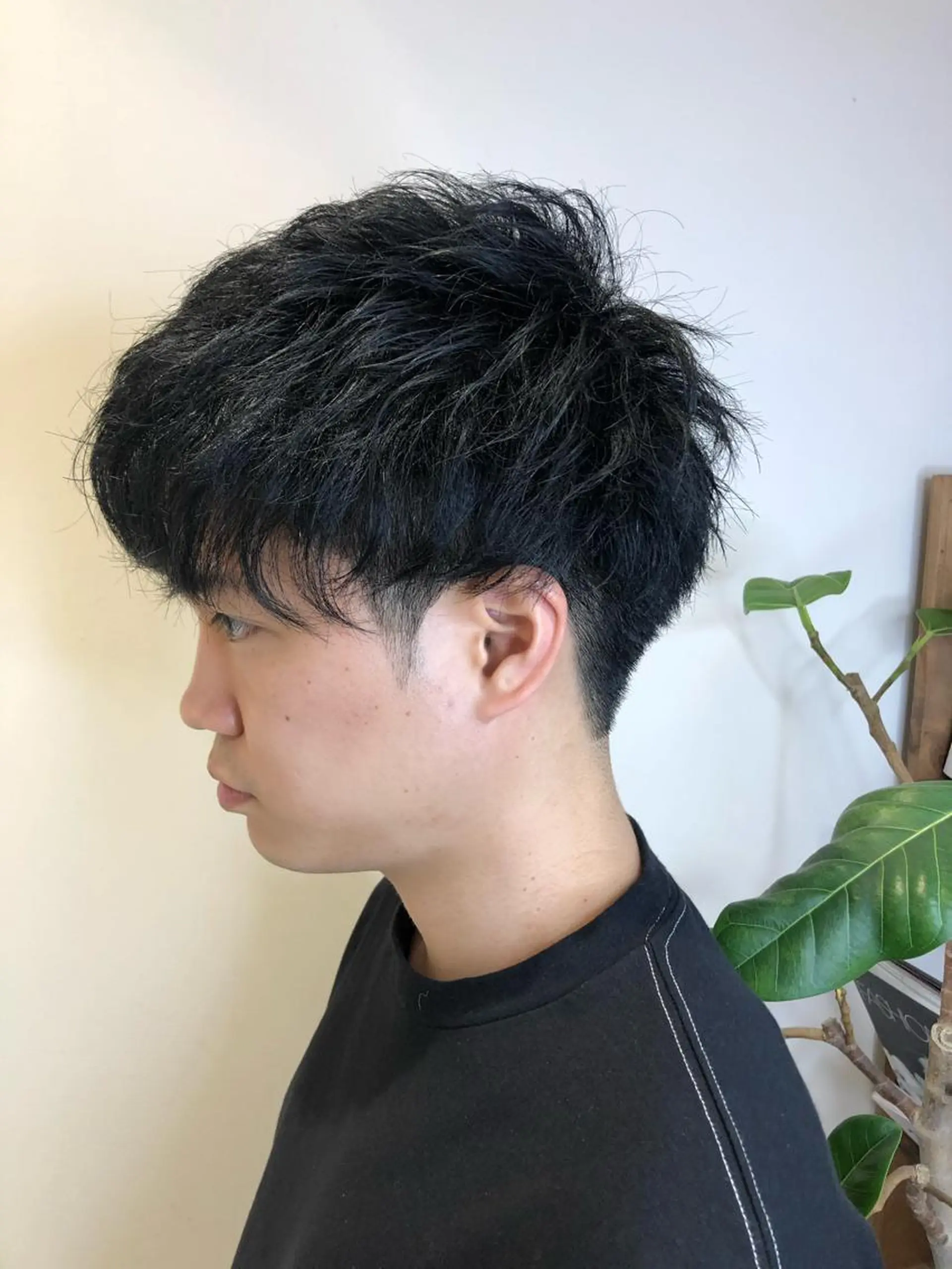 ショート レイヤー/韓国/ボブ 縮毛矯正/畠中ケントのヘアスタイル