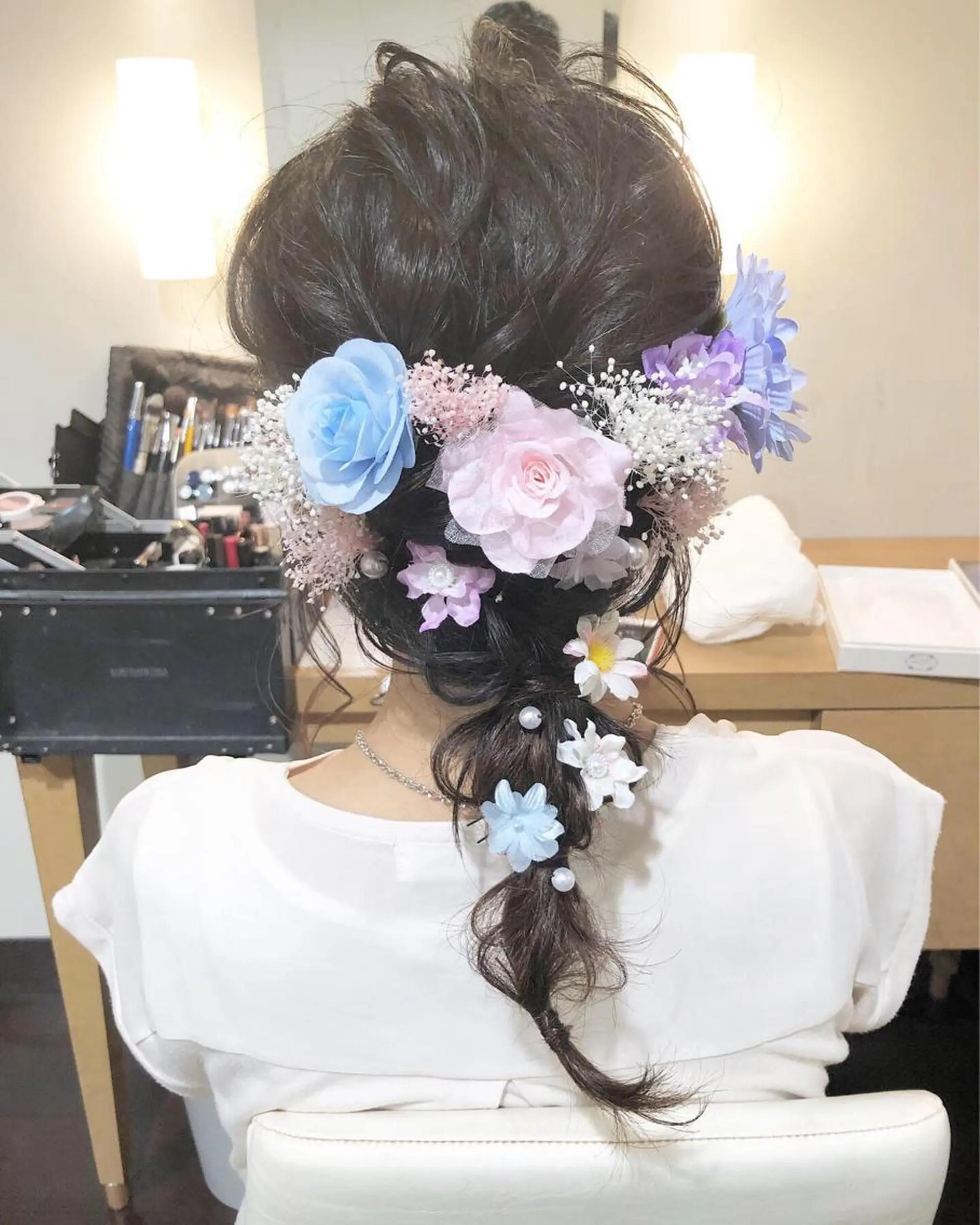 ミディアム カラー ヘアアレンジ 遠藤 拓馬のヘアスタイル