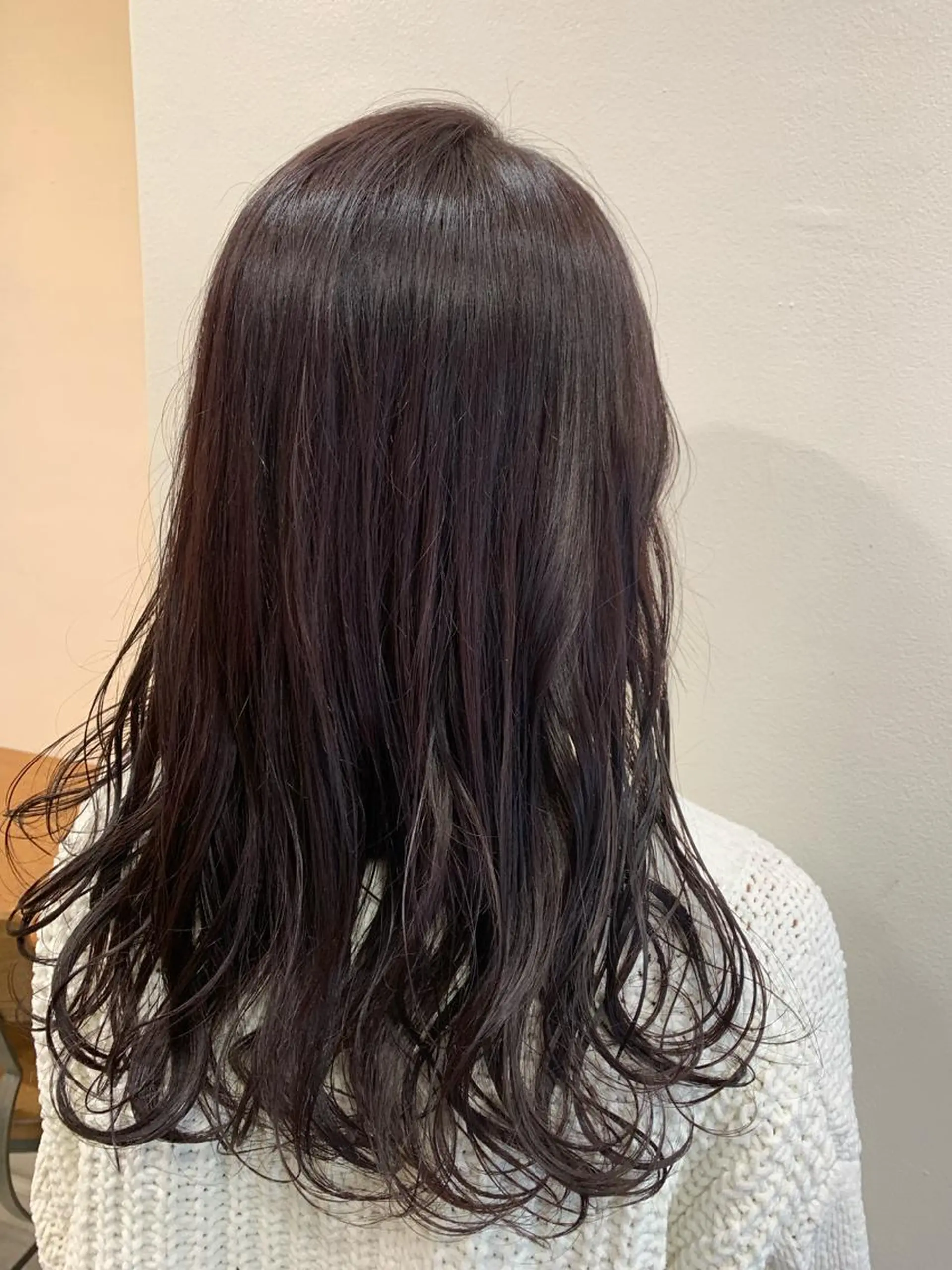 ロング カラー ヘアアレンジ パープルカラー ヘアカラー トリートメント 山崎 澪 レイヤーカット/大宮のヘアスタイル