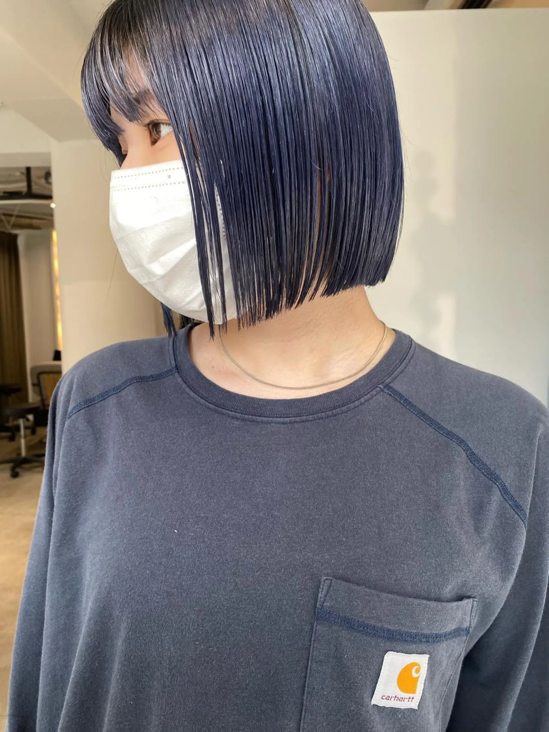 ショート カラー カット ヘアカラー トリートメント センターパート/ 暖色カラーayuのヘアスタイル