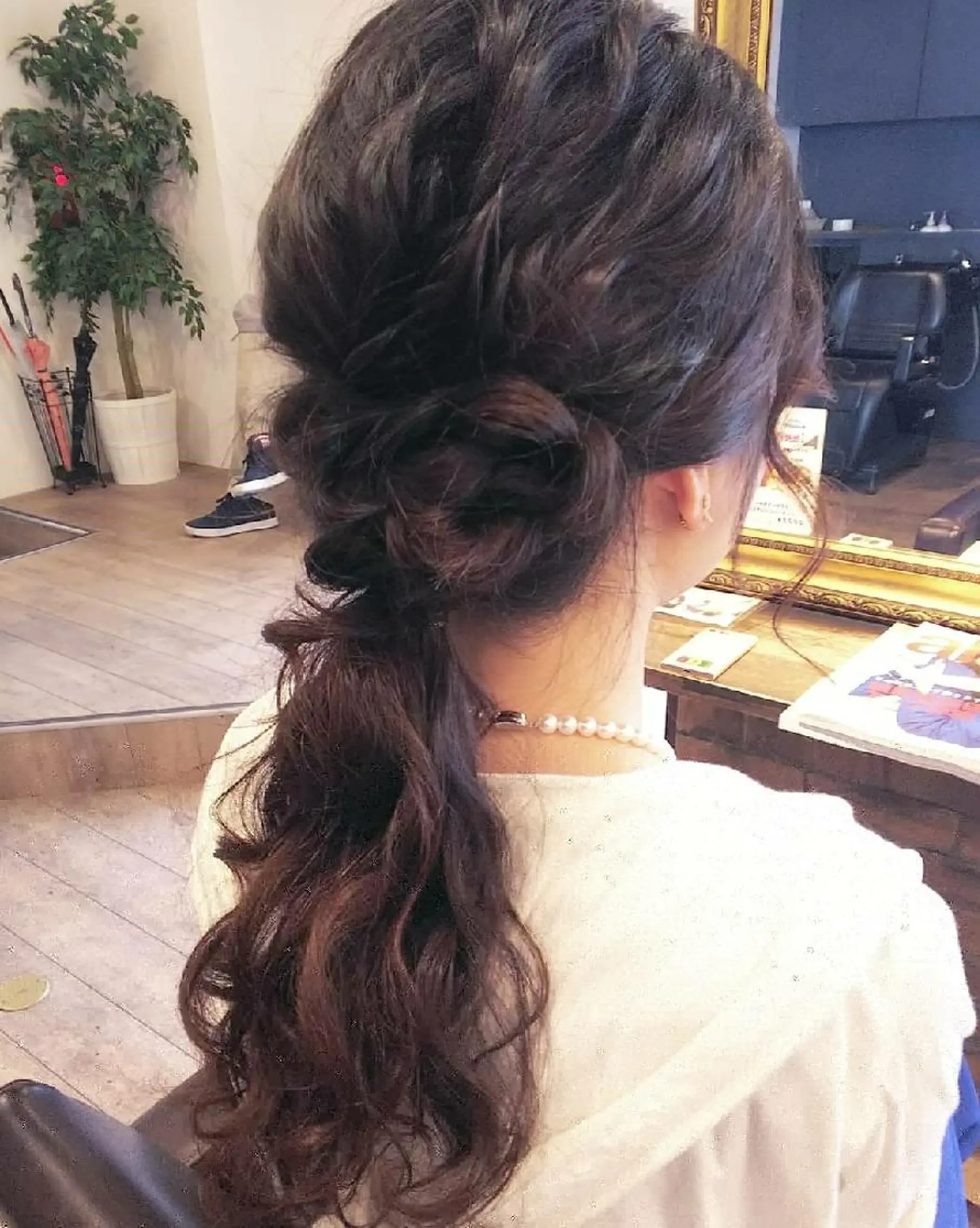 ヘアアレンジ ロング JIL BLAN 京都所属・RU RIのヘアスタイル