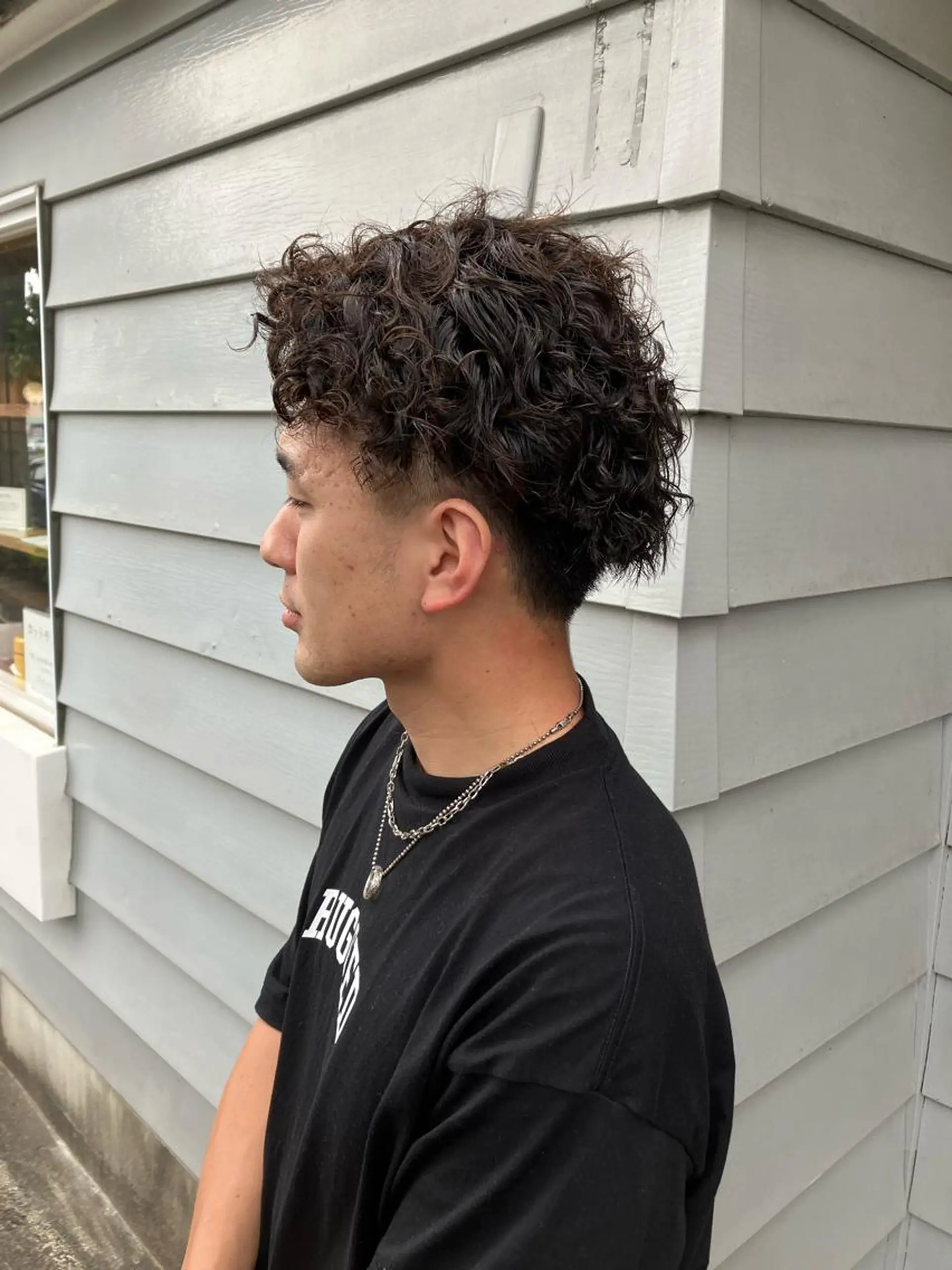 ショート パーマ メンズ メンズパーマ スパイラルパーマ カット パーマ fulam所属・佐藤悠生/郡山 メンズパーマ.カットのヘアスタイル