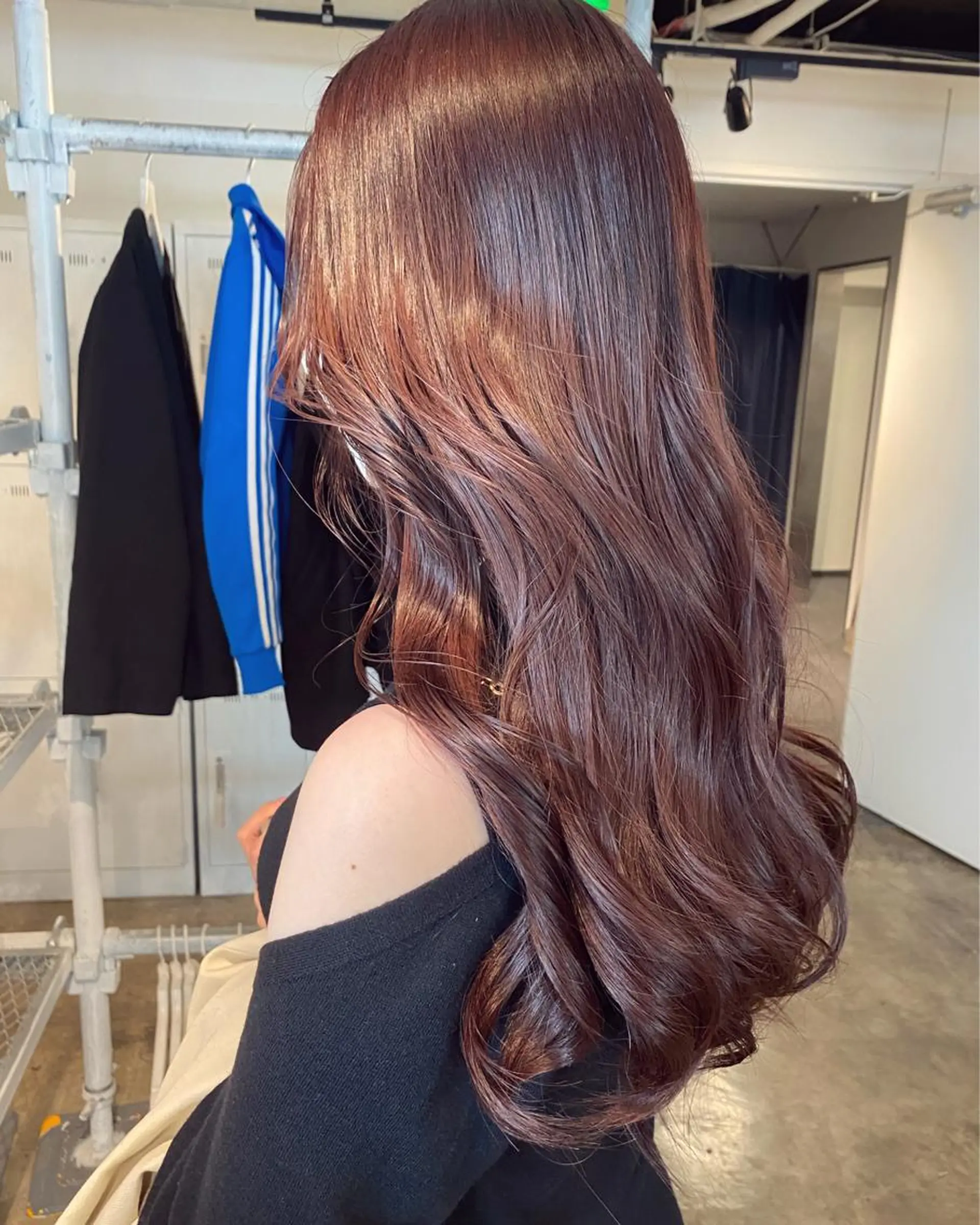 ロング カラー ブラウンカラー ピンクカラー ピンクブラウン ヘアカラー トリートメント 🌼透明感艶カラー オリーブ🌼河村咲のヘアスタイル