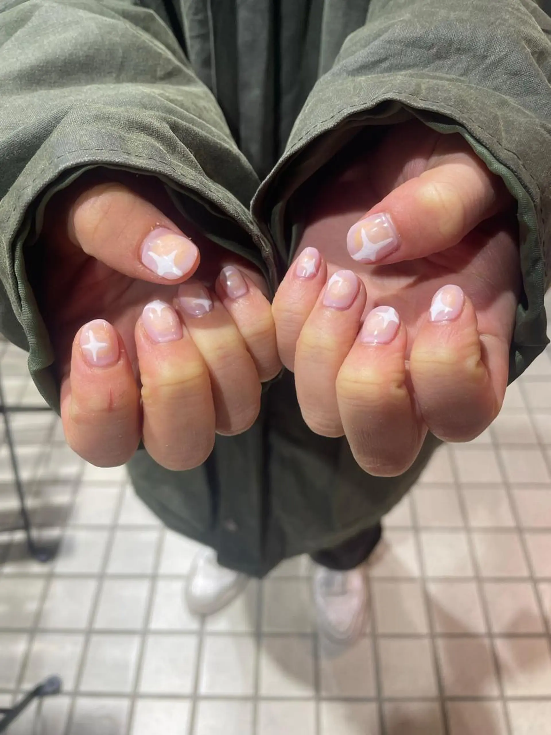 ネイル メンズネイル ハンドネイル メンズ/艶髪/カラー サクラ🌸のヘアスタイル