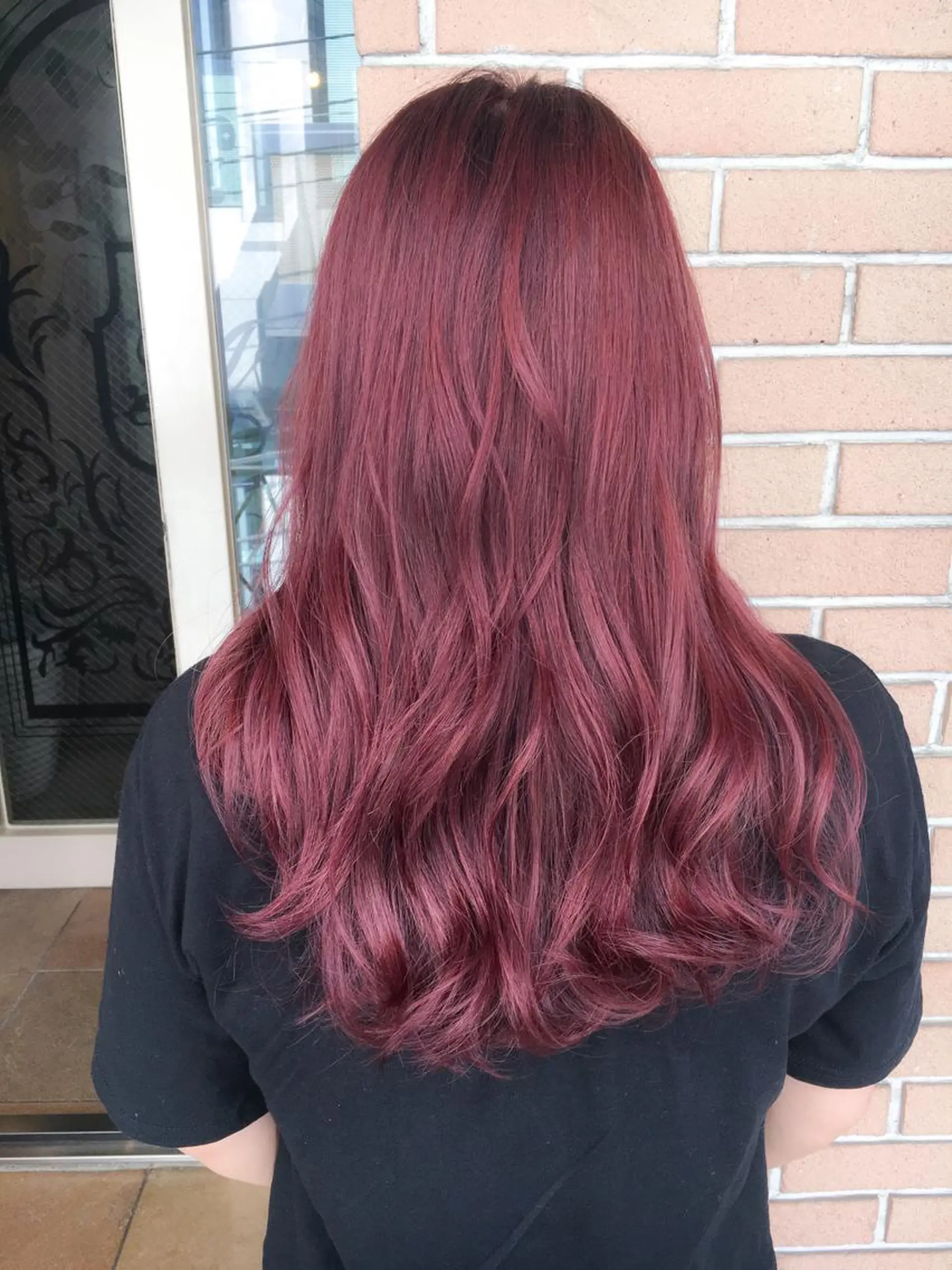 ロング カラー ラベンダーカラー ピンクカラー ピンクラベンダー 北條 優輝のヘアスタイル