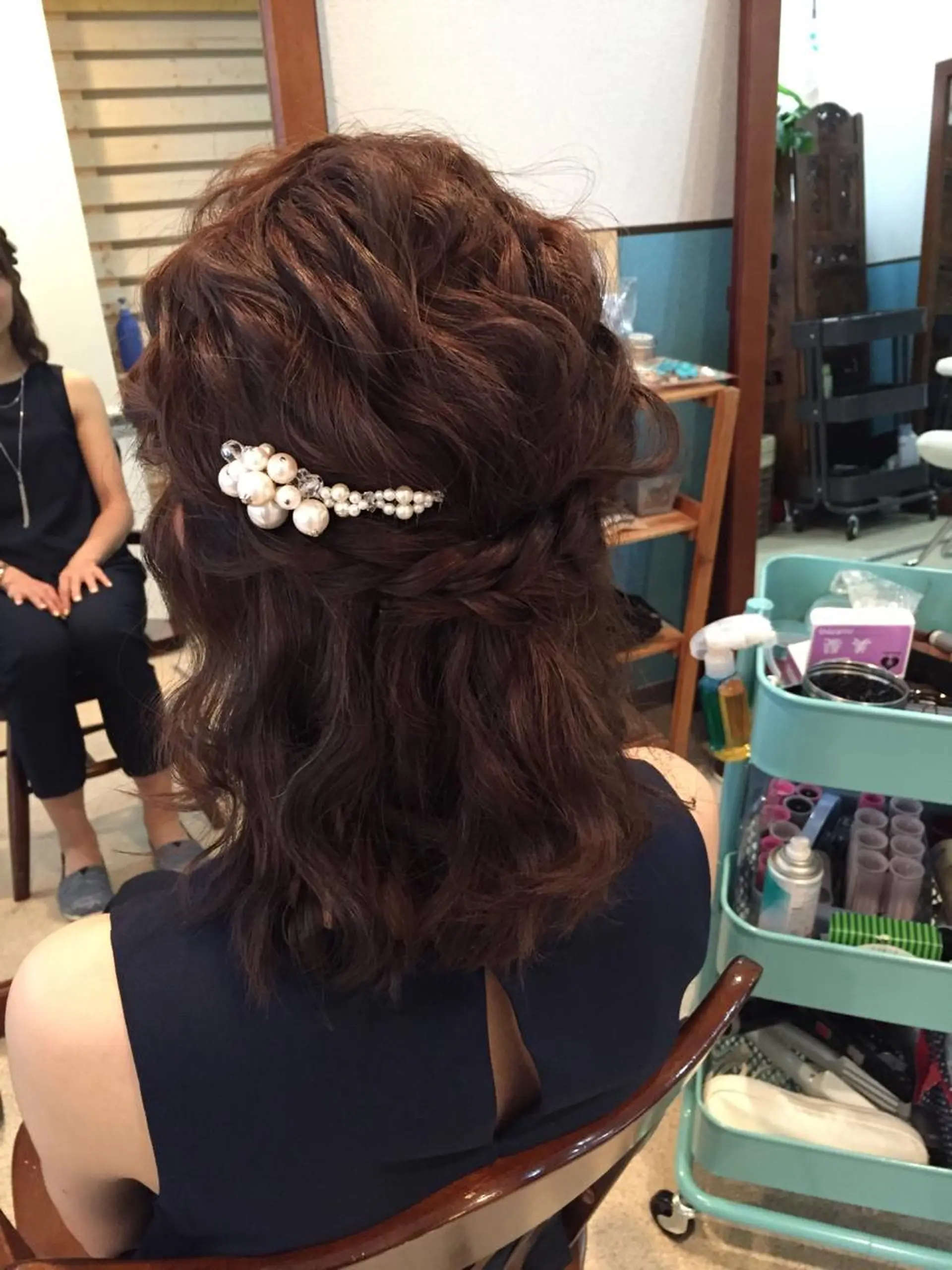 ショート ミディアム セミロング ロング カラー パーマ ヘアアレンジ ネイル まつエク ハーフアップ ヘアメ/着付け 清水玲歌のヘアスタイル