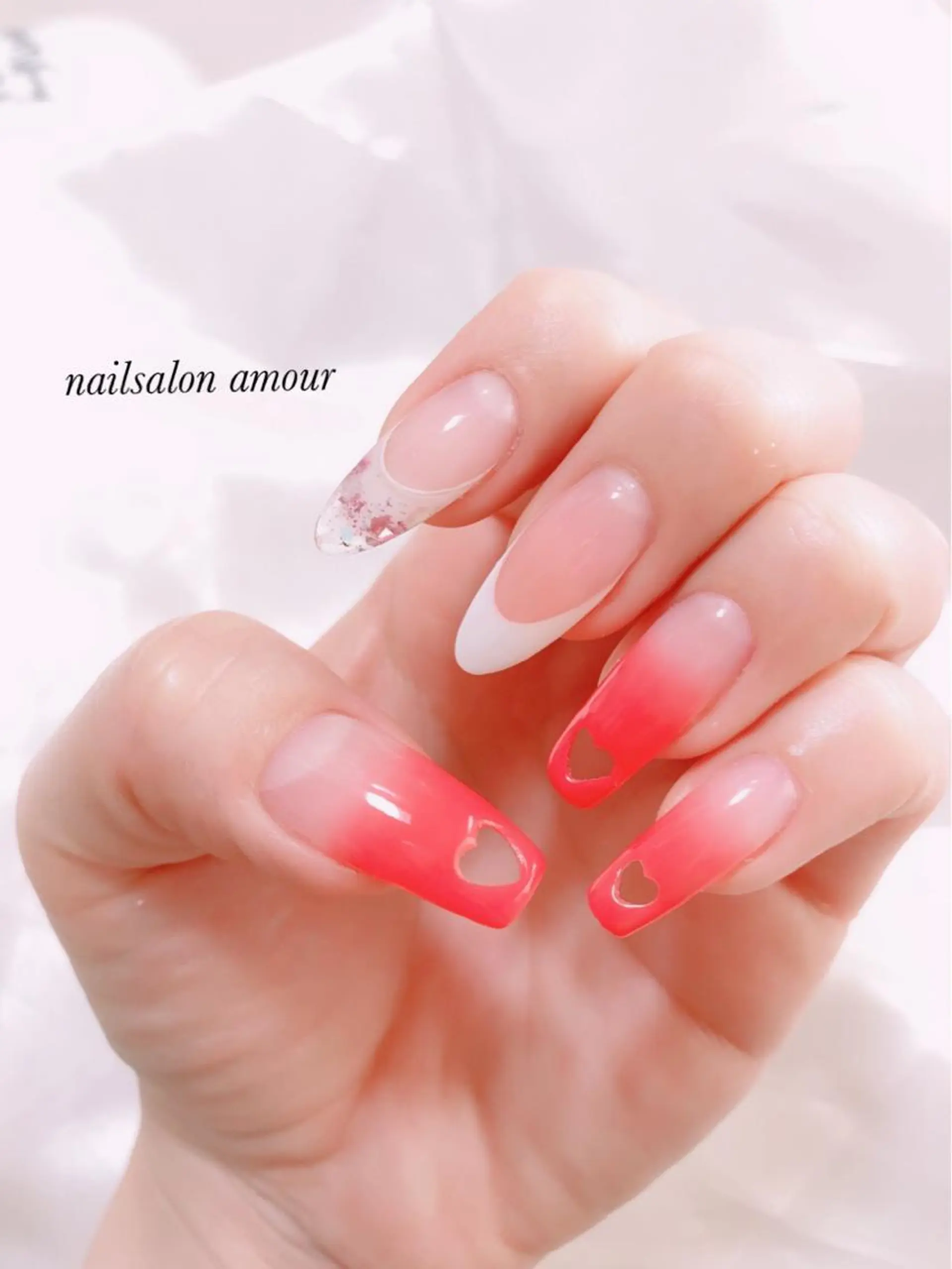 ネイル ハート nailsalon ♡amour♡のネイルデザイン
