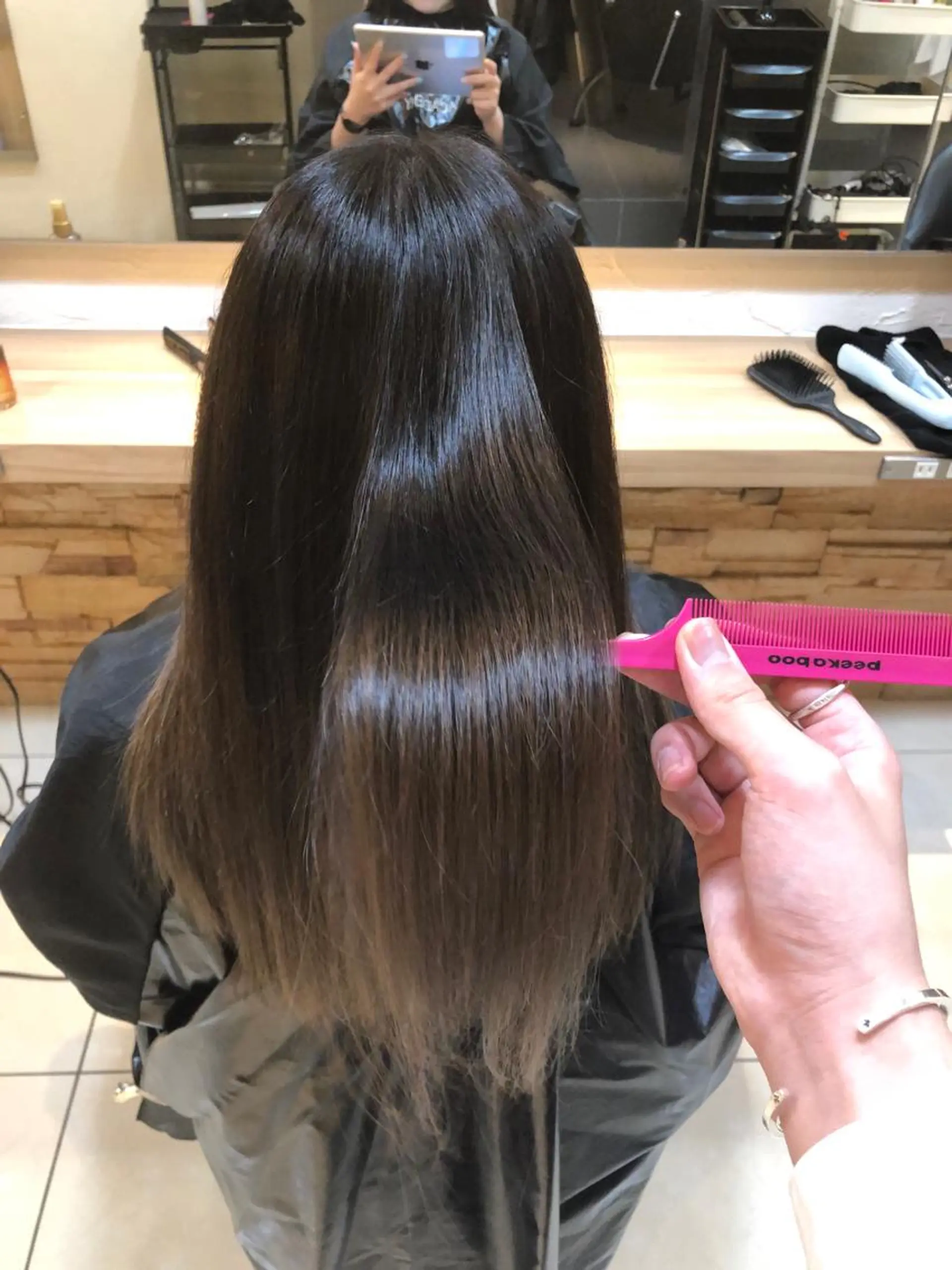 ロング カラー パーマ キッズ ネイル マツエク・マツパ 🟤TAP🟤 木曳野　金沢店のヘアスタイル