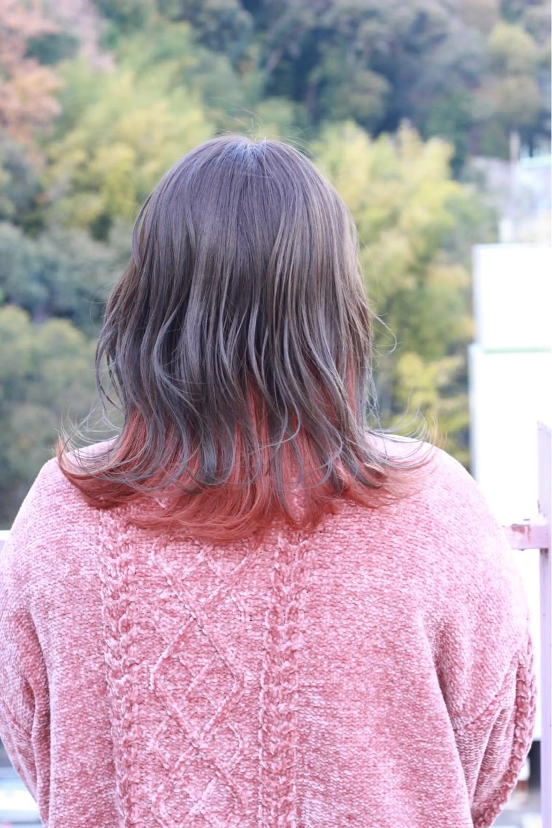 ミディアム カラー インナーカラー オレンジ ヘアカラー Viage （ビアージュ）のヘアスタイル