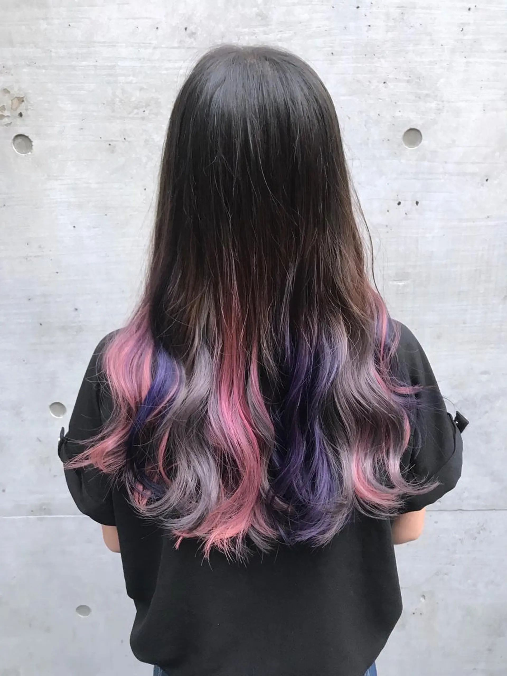 ロング カラー ピンクカラー パープルカラー ていねい技術No.1 🌈諏訪 健太のヘアスタイル