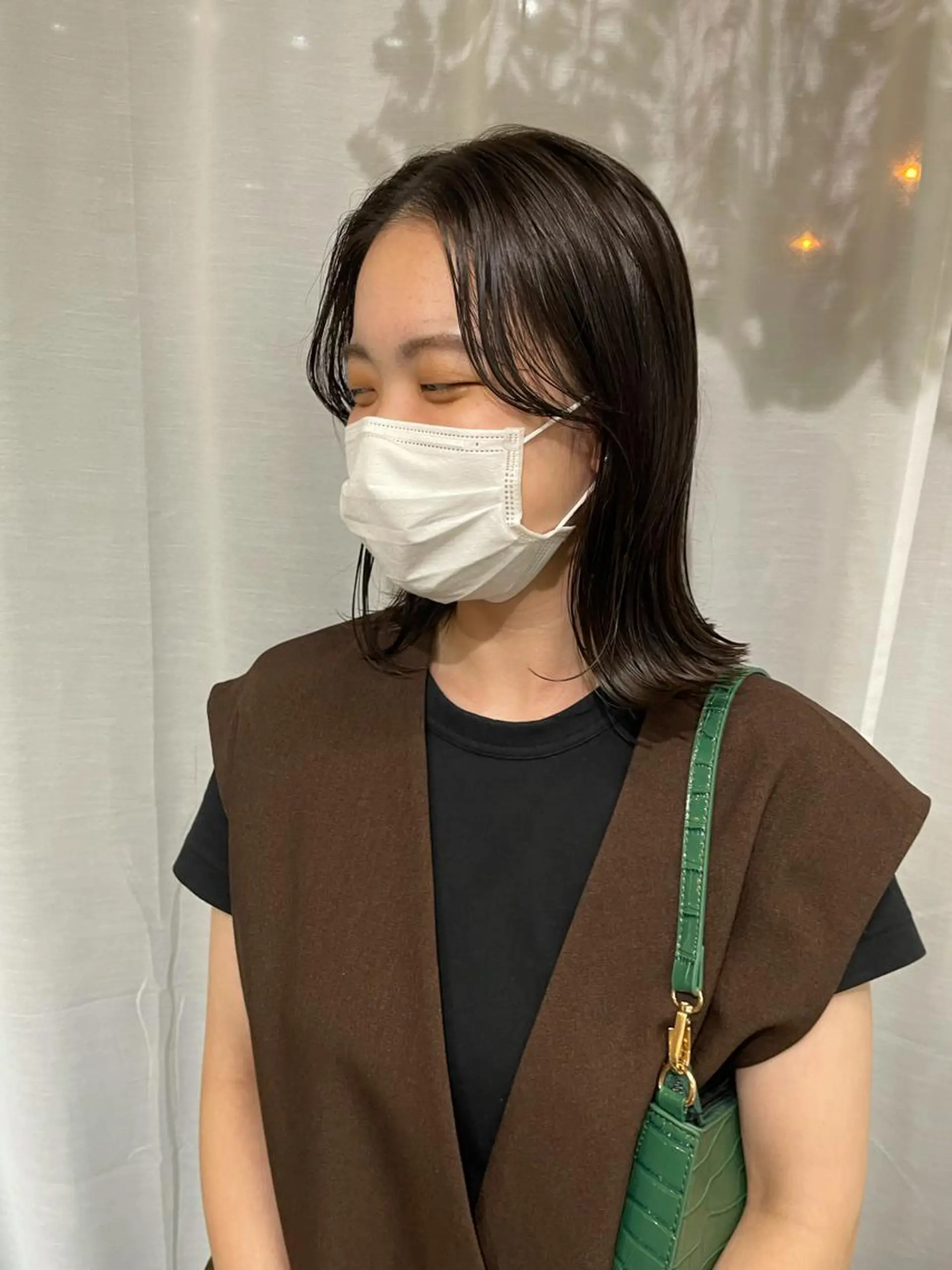 ミディアム 仙田 遥のヘアスタイル