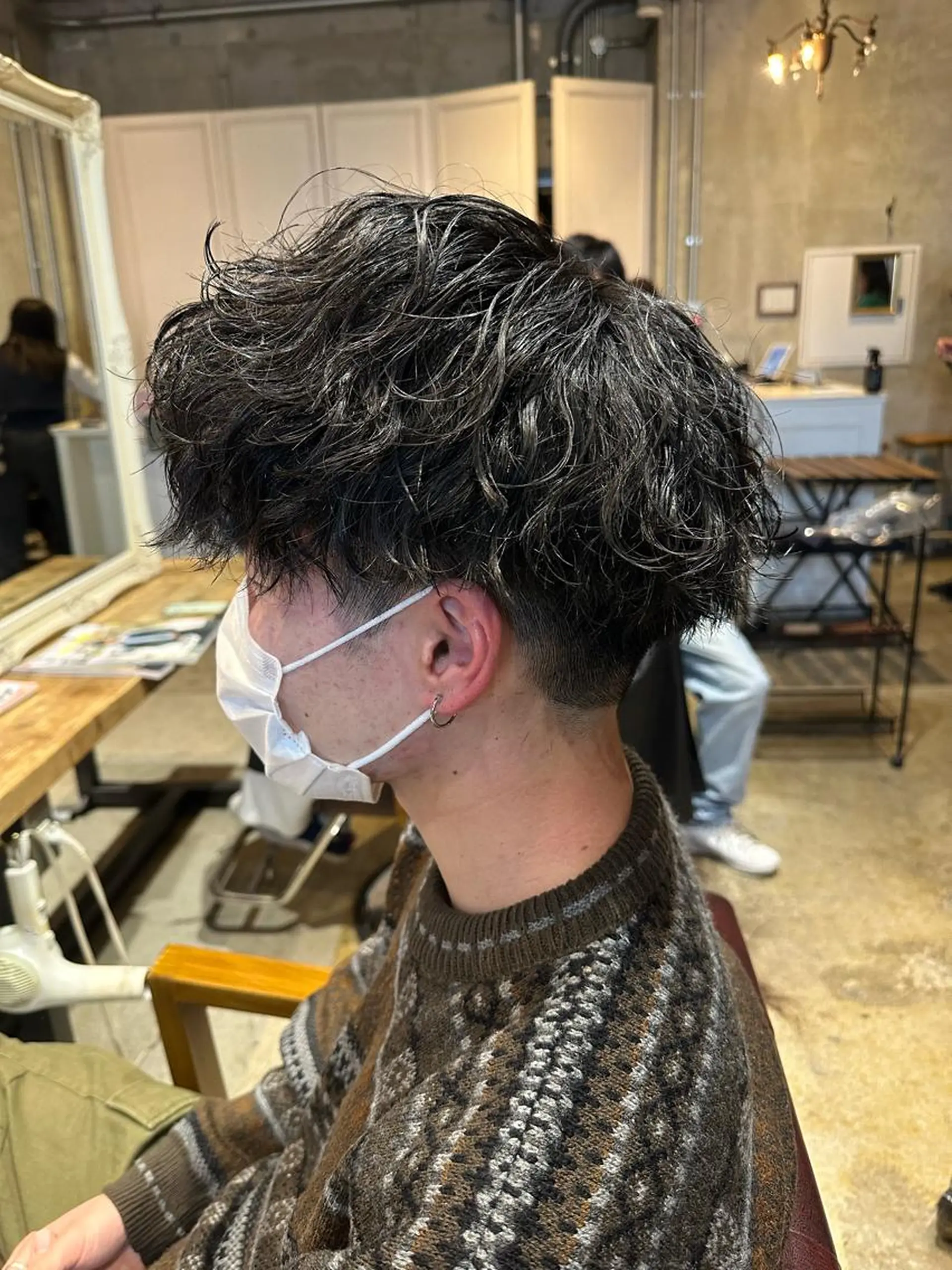 ショート パーマ カット パーマ トリートメント 👑ツイスパ👑 中谷 陸のヘアスタイル