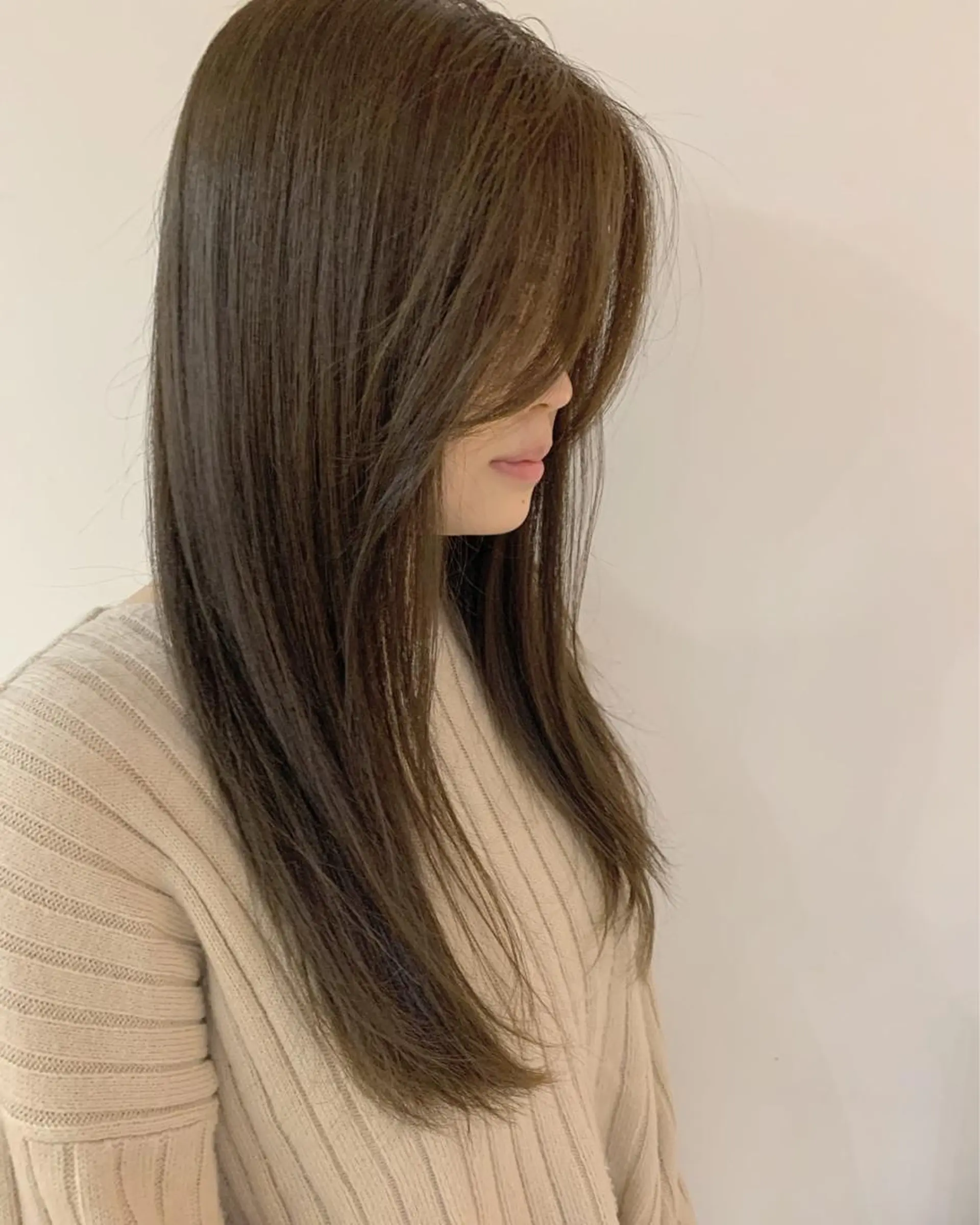 ロング 韓国風ヘア 菅原リキヤ くびれレイヤーヘアのヘアスタイル