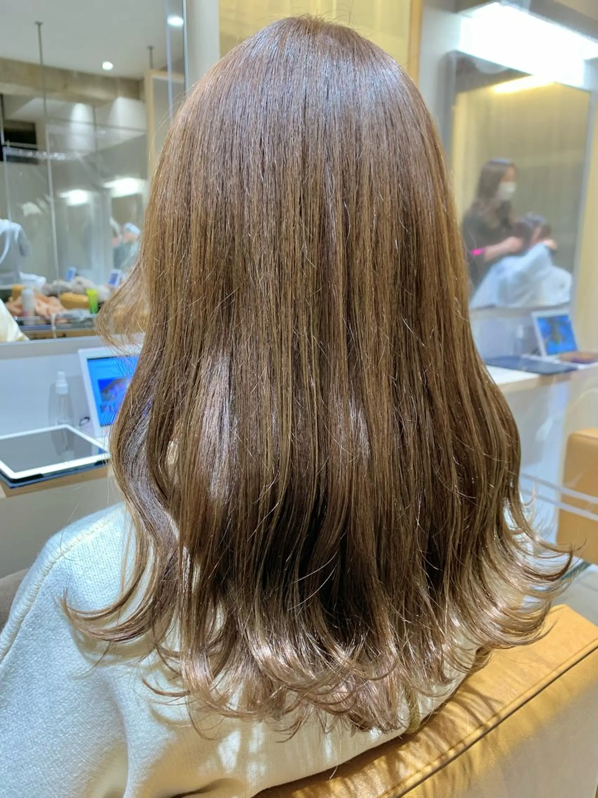 セミロング カラー カット ヘアカラー 縮毛矯正×艶カラー /中村勇太のヘアスタイル