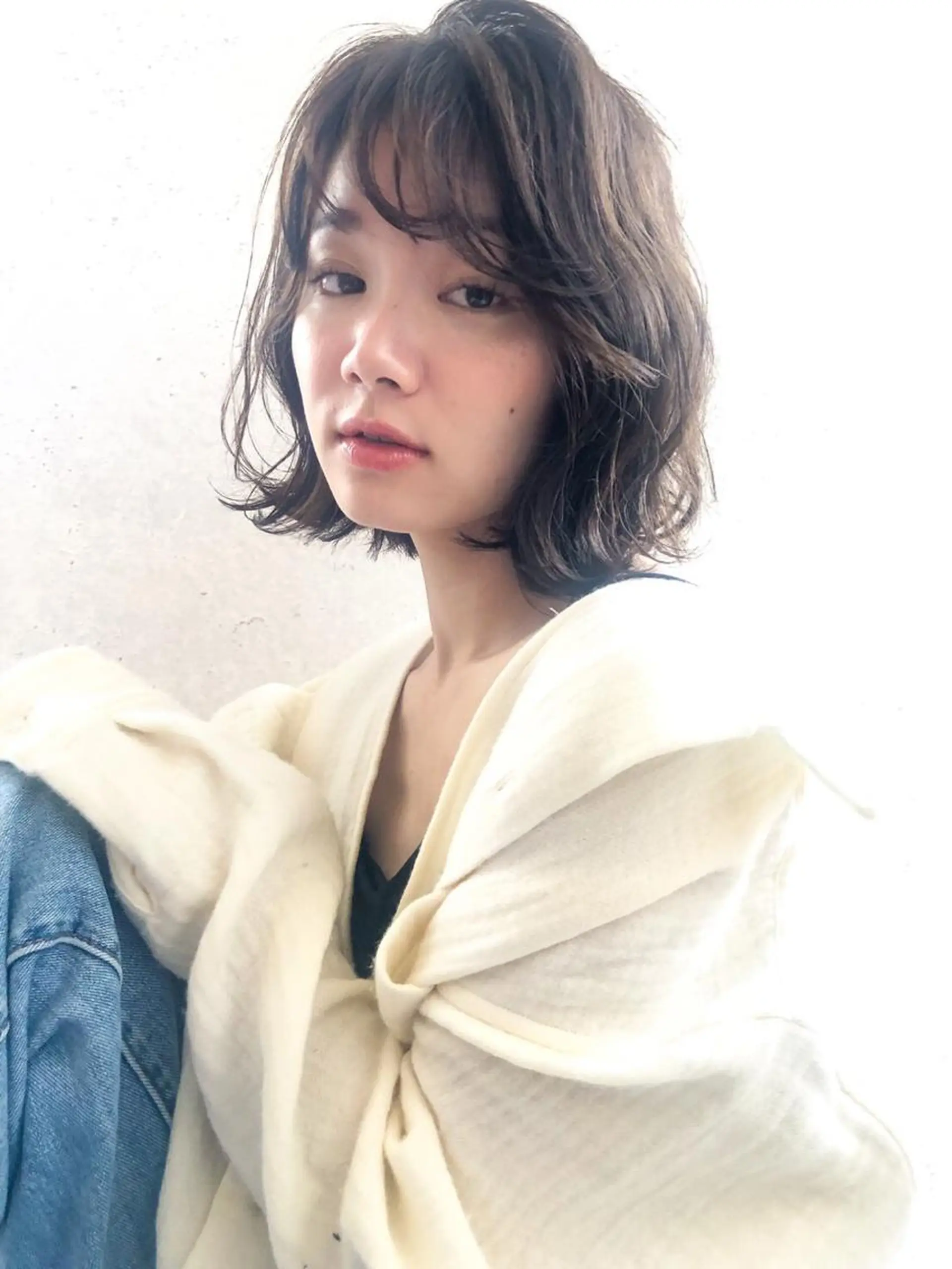 ミディアム カラー 髪質改善／艶髪特化 /柔らかさ/清水翔矢のヘアスタイル