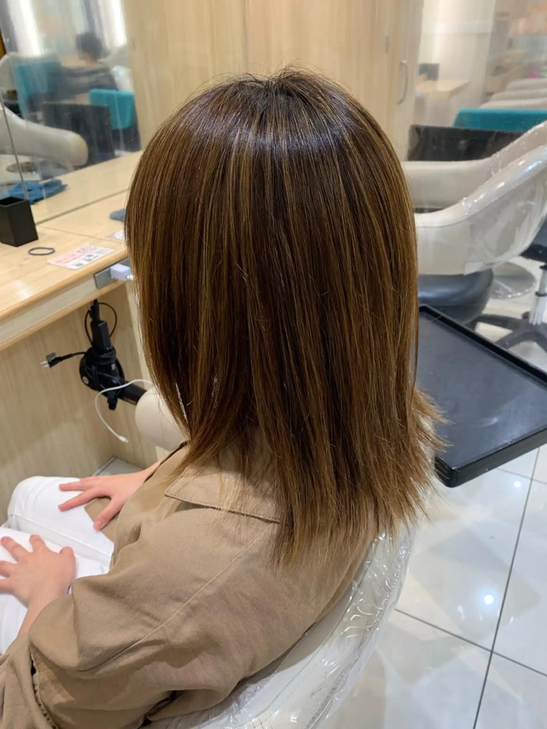 ミディアム カラー ヘアカラー 🍓おかだ ゆい🍓のヘアスタイル