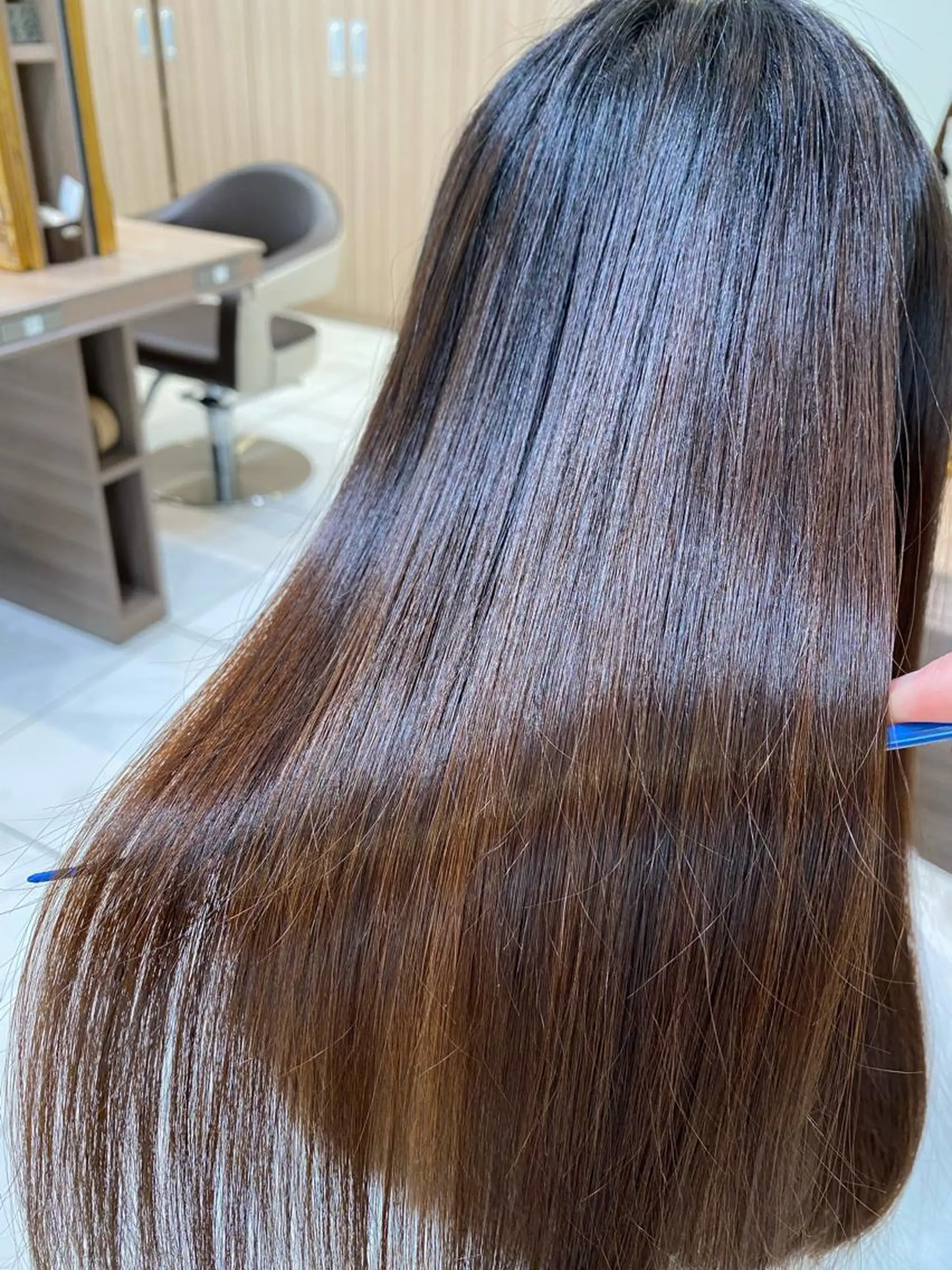 ロング 縮毛矯正 トリートメント 美髪縮毛矯正 穴見太伍のヘアスタイル