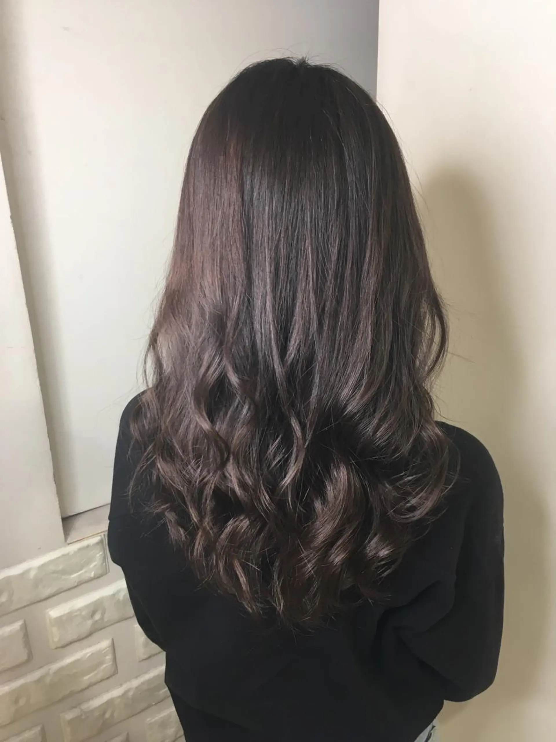 セミロング 外国人風カラー ヘアカラー トリートメント 農添 杏のヘアスタイル