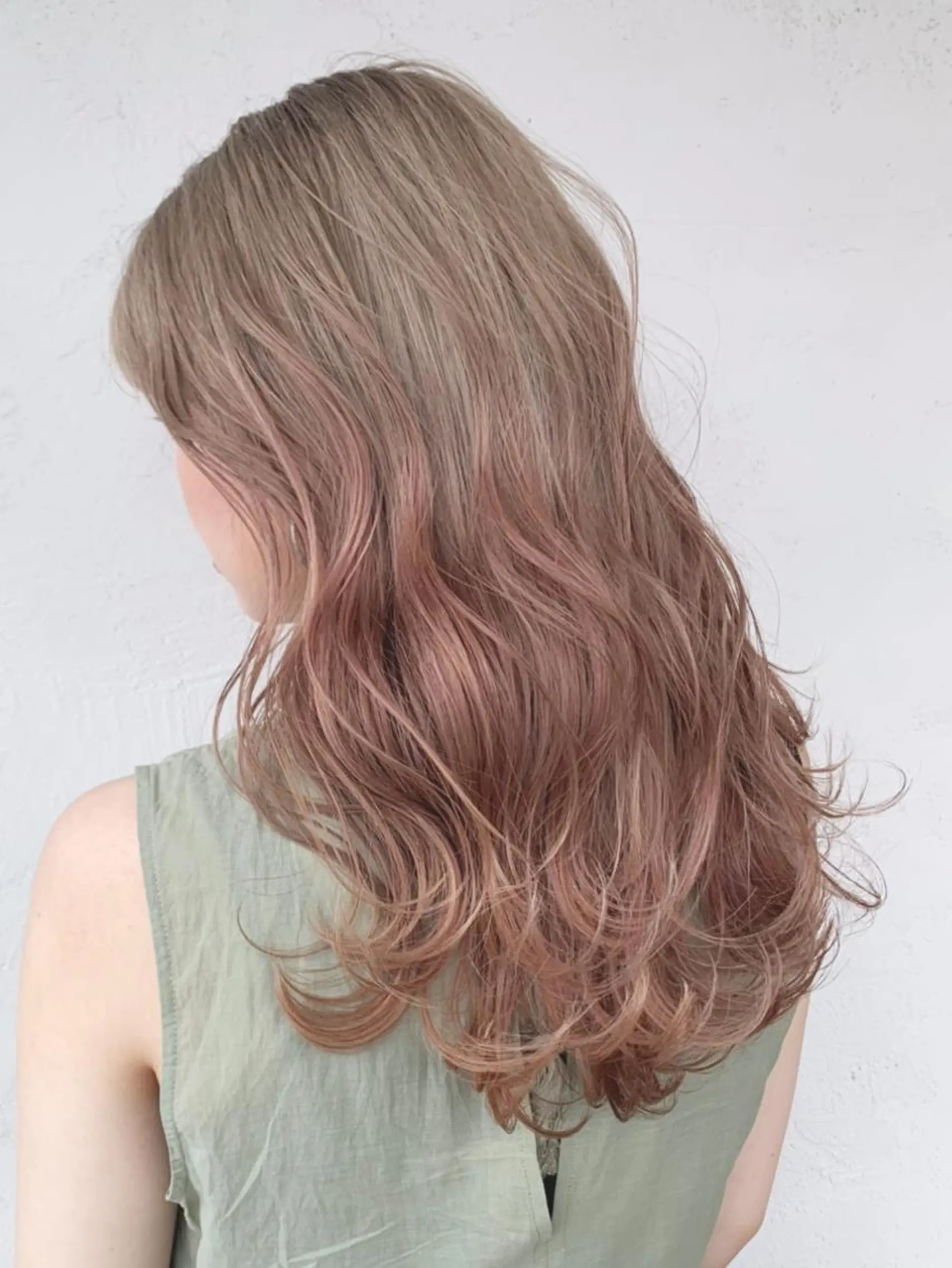 セミロング カラー パーマ ヘアアレンジ ITbyALBUM 中野店のヘアスタイル