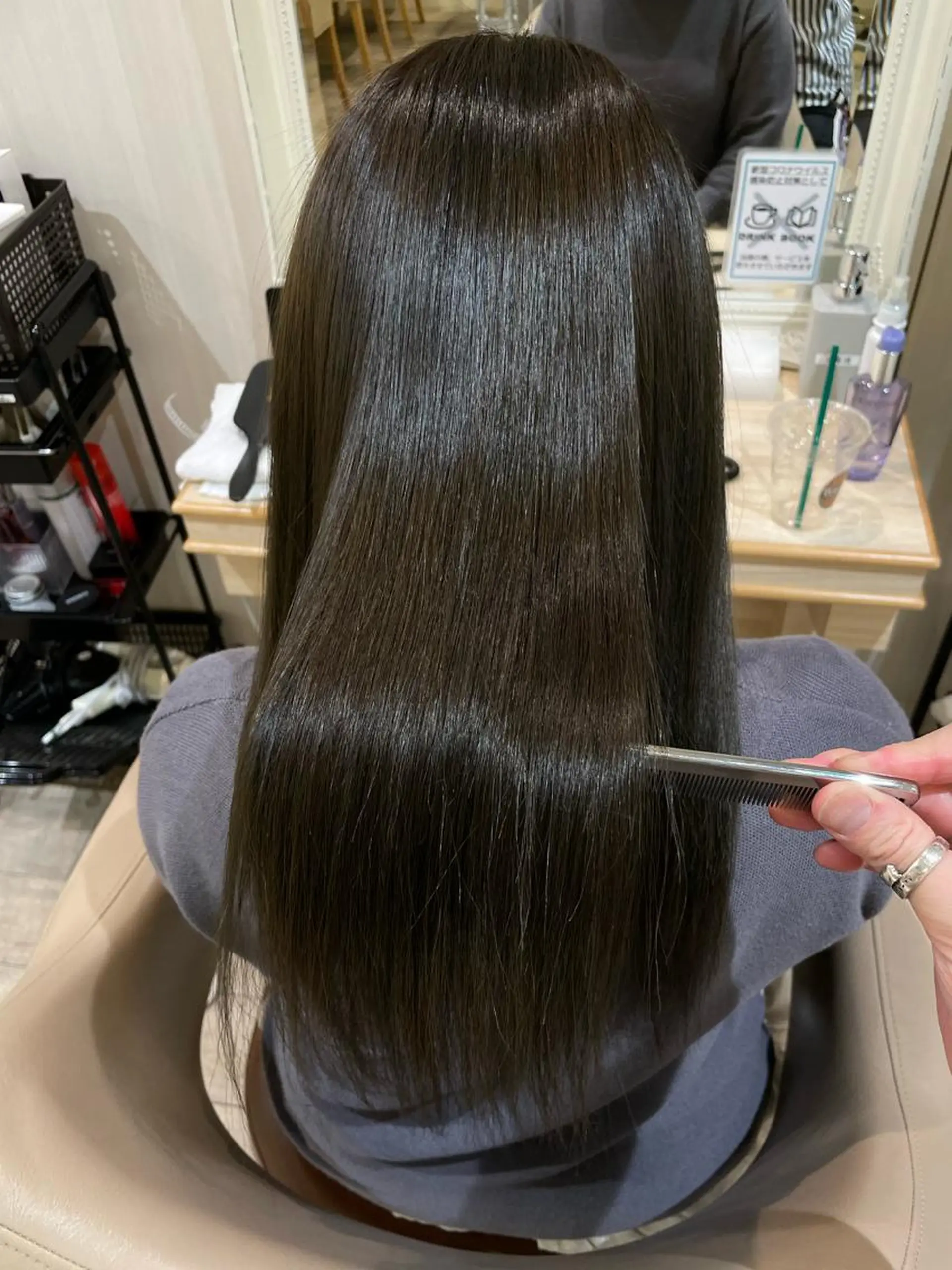 ロング パーマ 縮毛矯正 トリートメント 縮毛矯正 トリートメント 店長     押野 勇也のヘアスタイル