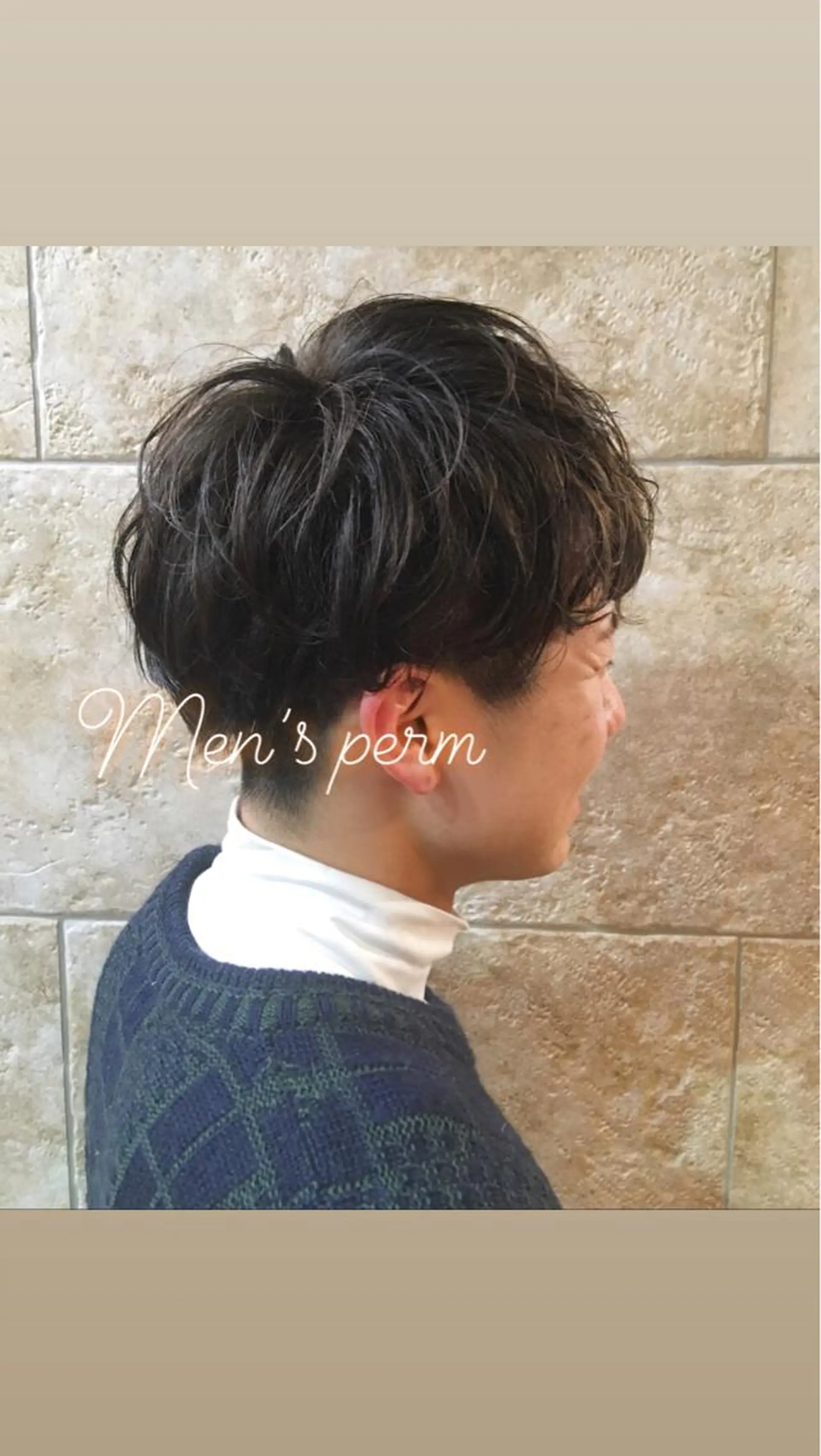 ショート カラー パーマ 斉藤 貴也のヘアスタイル