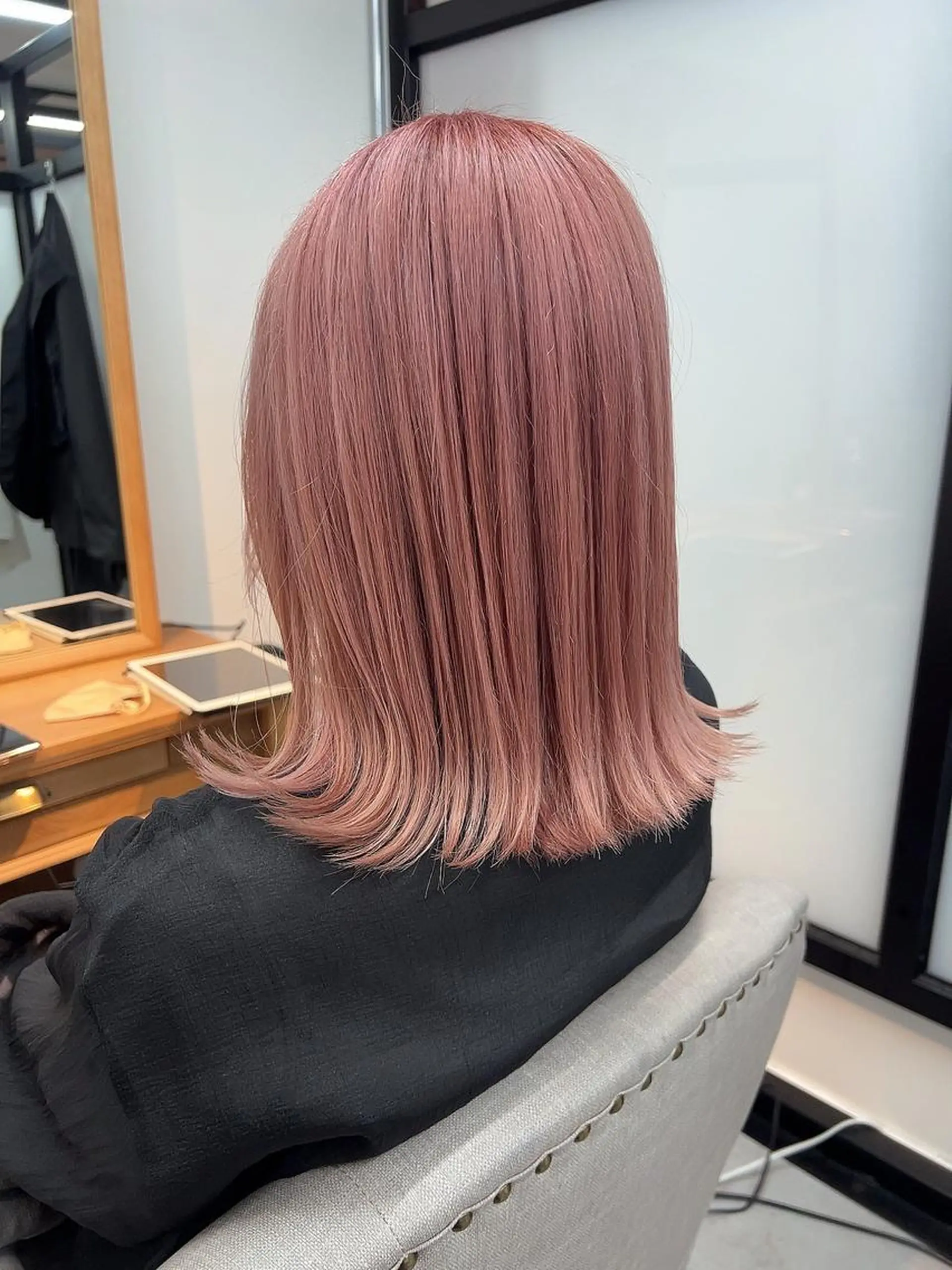 ミディアム カット ヘアカラー トリートメント 透明感/ツヤ髪/ さら艶/前田祥汰のヘアスタイル