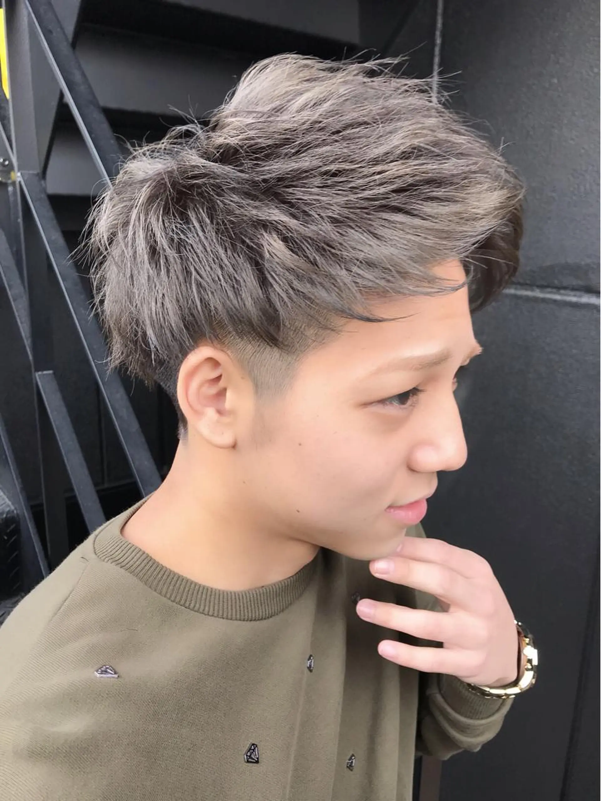 ショート カラー メンズ 【代表】 高瀬慎也/縮毛矯正のヘアスタイル