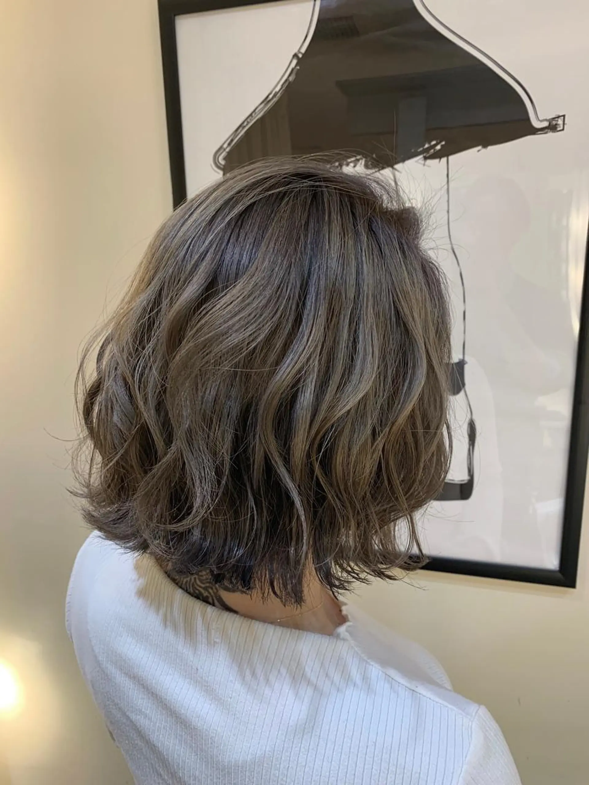 ショート カラー ダブルカラー グレージュ ボブ カット ヘアカラー Remore所属・中塚 義人のヘアスタイル