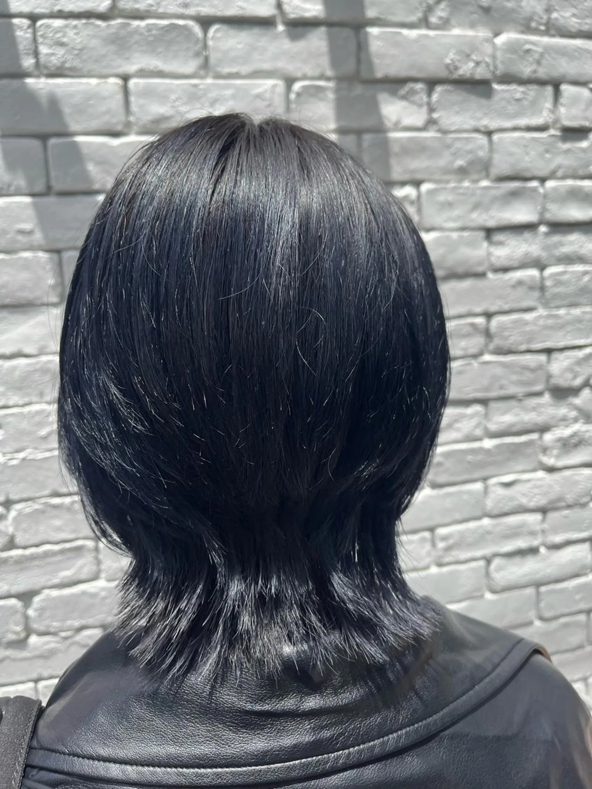 ミディアム カラー 黒髪 ブルーカラー ブルーブラック ウルフカット カット ヘアカラー トリートメント 🌈透明感カラー🌈 🌟吉田祐介🌟のヘアスタイル